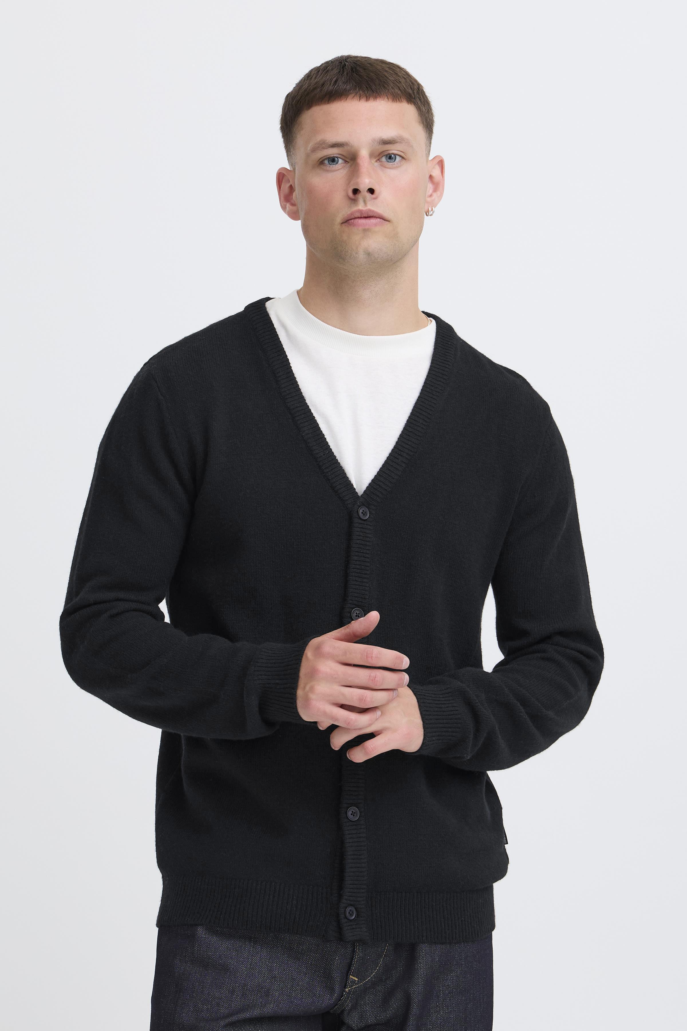 Blend Strickjacke "BHBRANKO CARDIGAN KNIT" mit Knopfleiste, aus Wollmischung, Regular Fit, hüftbedeckende Länge