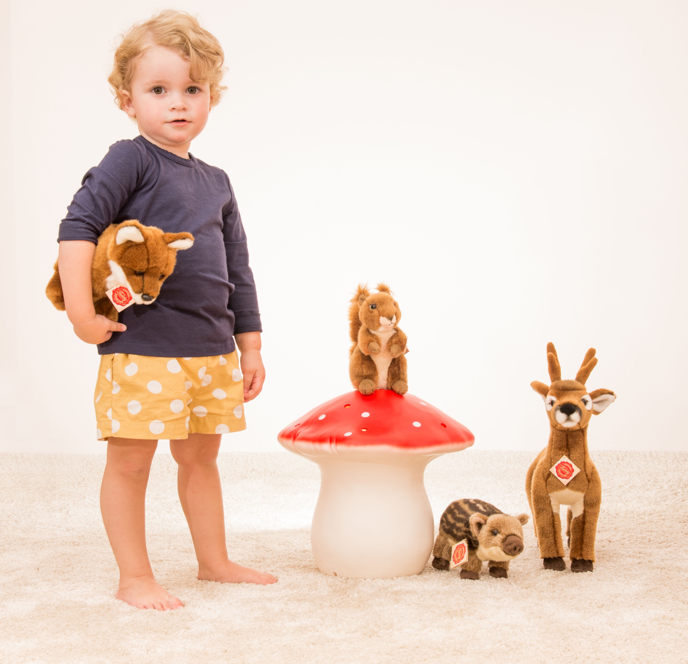 Teddy Hermann® Kuscheltier »Fuchs sitzend rotbraun, 20 cm«, zum Teil aus recyceltem Material