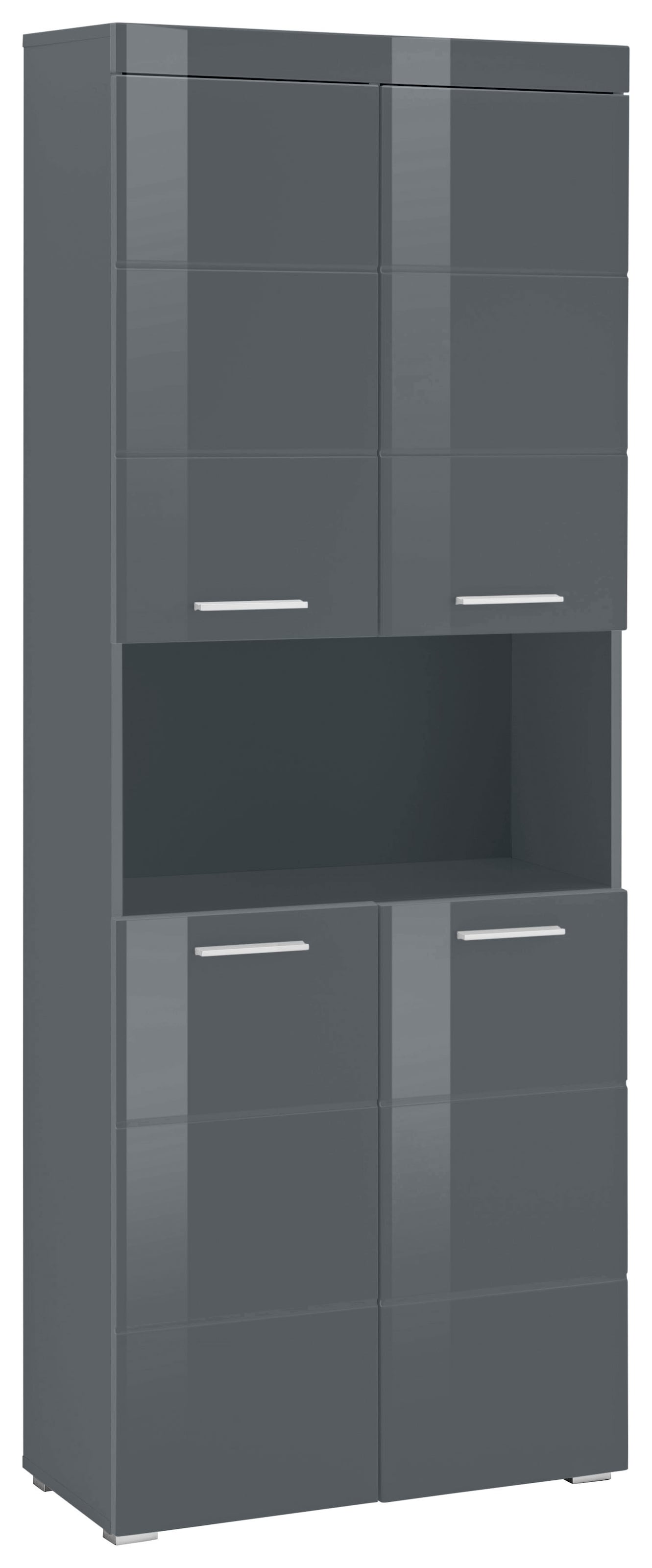 welltime Hochschrank »Avena« Badschrank 4-türig mit o. Fach und 4 Einlegeböden - B/T/H 73/31/190 cm