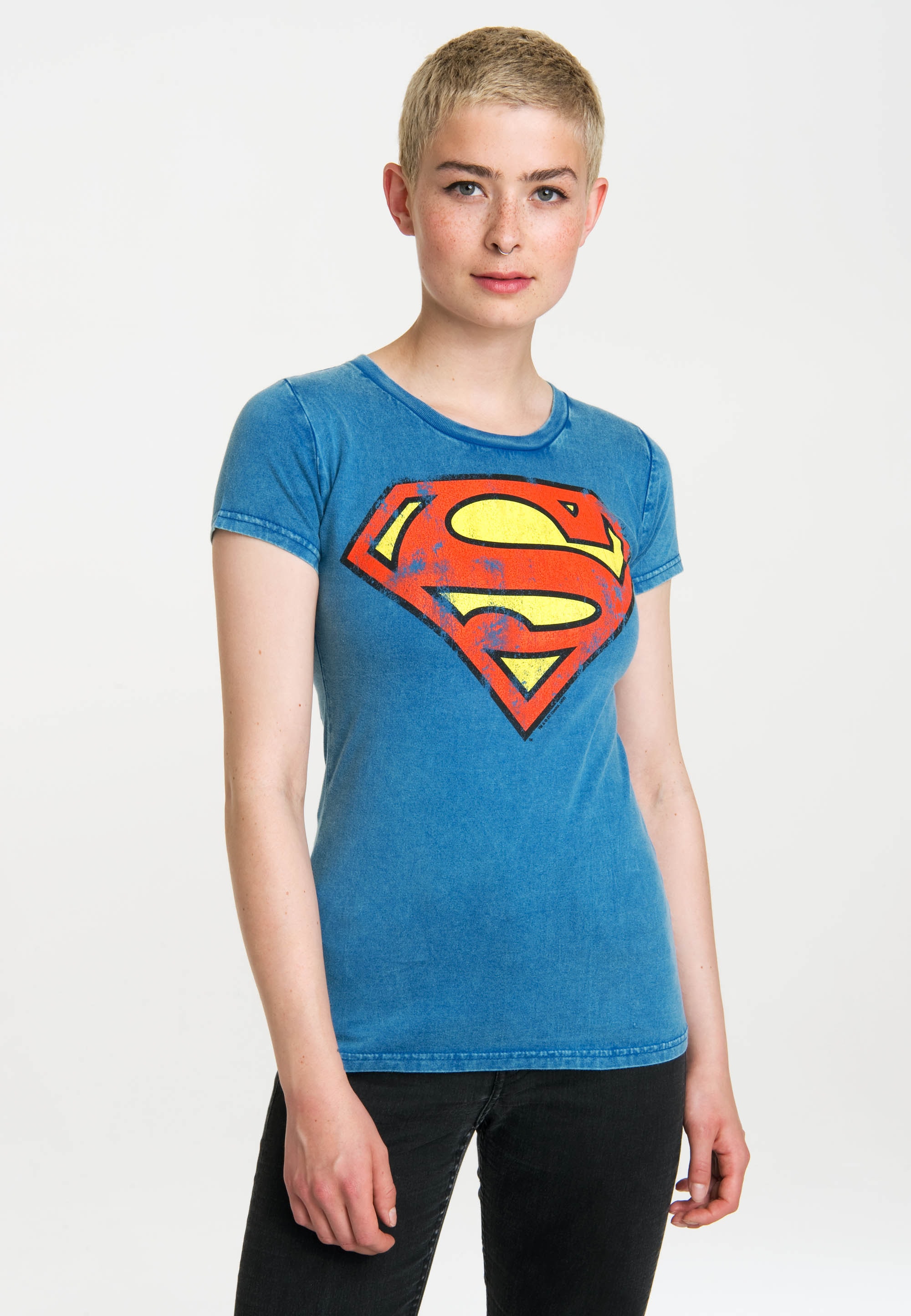 LOGOSHIRT T-Shirt "Superman", mit coolem Vintage-Print günstig online kaufen