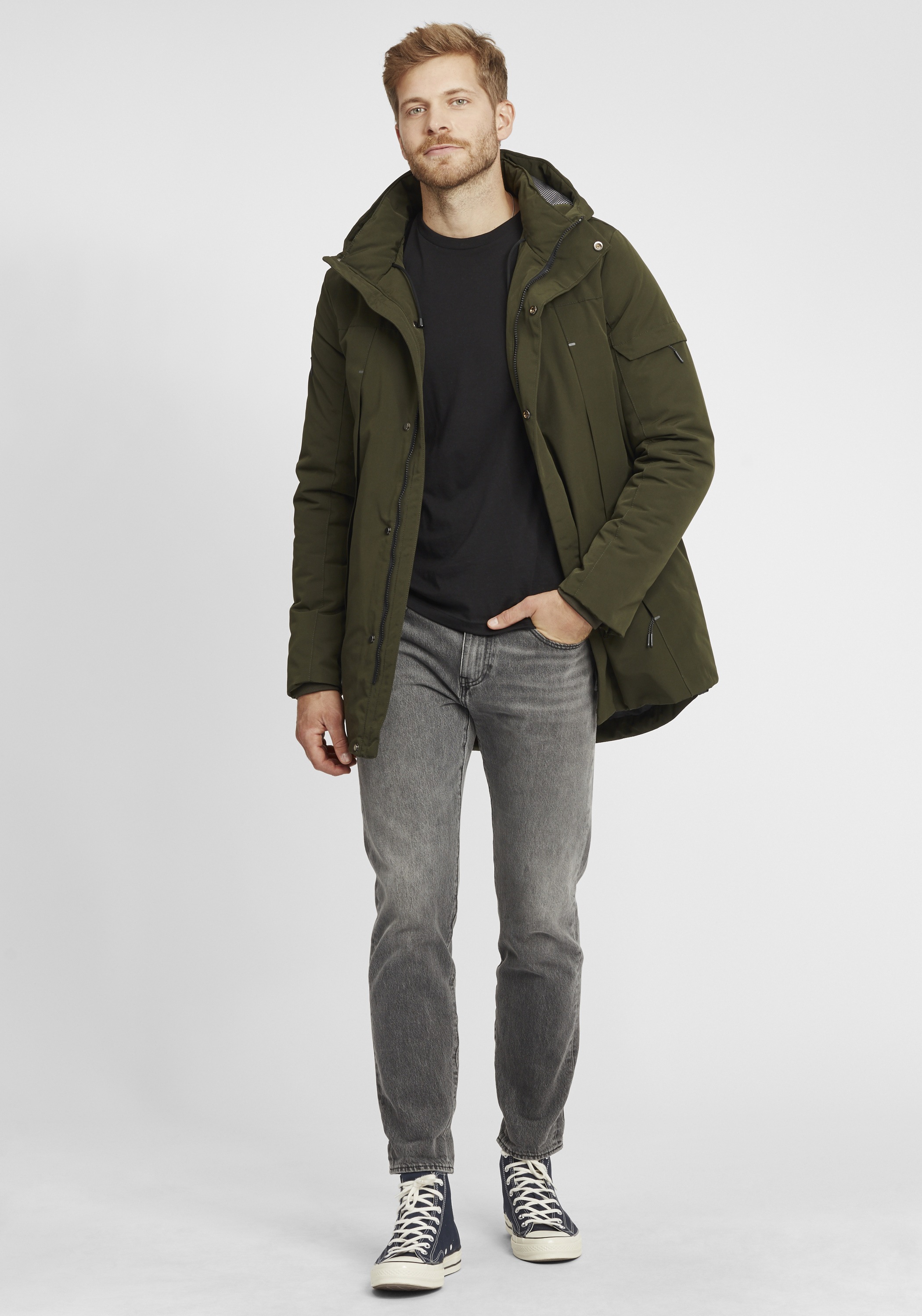 Indicode Langmantel »Parka IDRader«