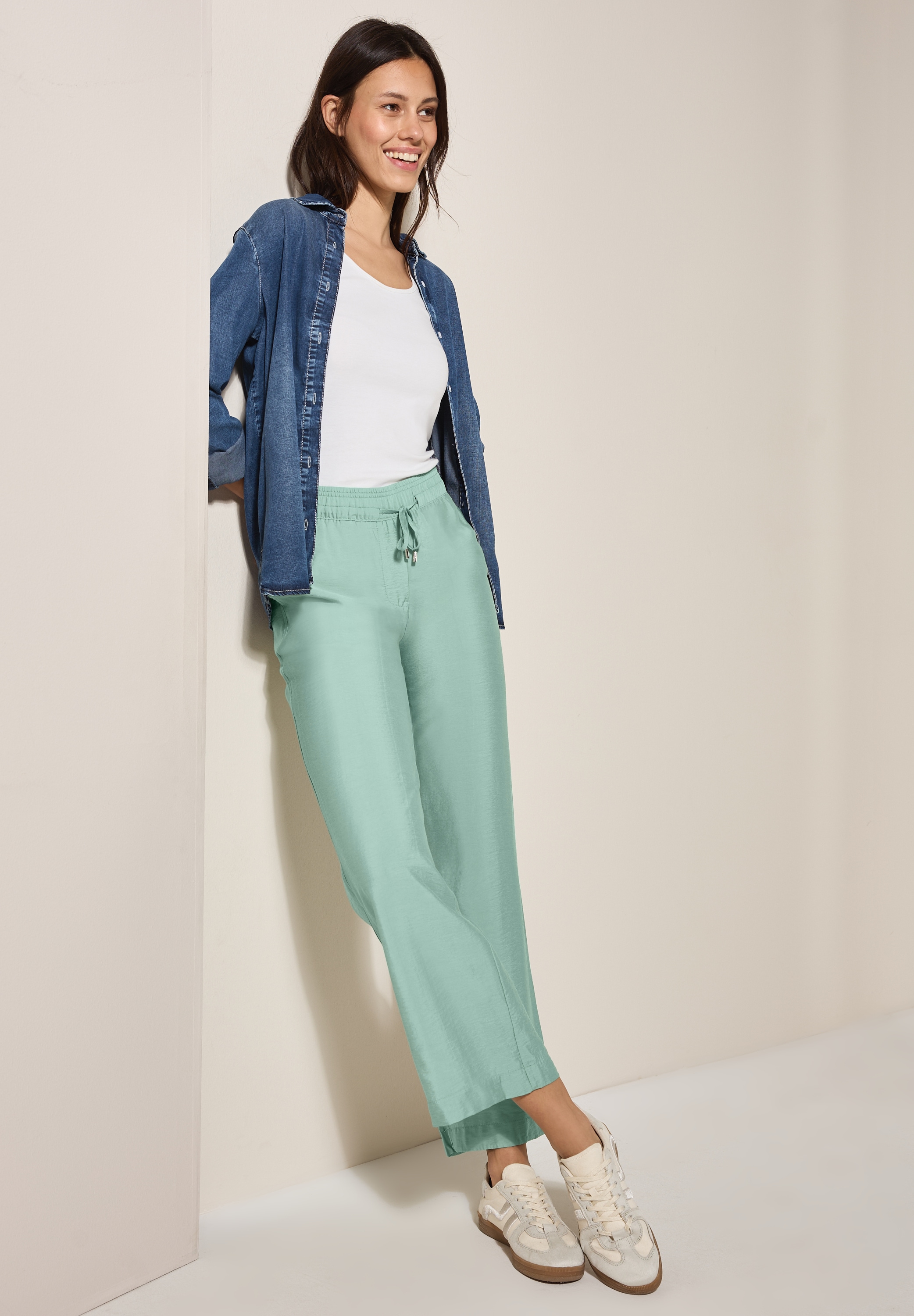 Cecil Stoffhose »Style Neele«, mit elastischem Bund mit Tunnelzug