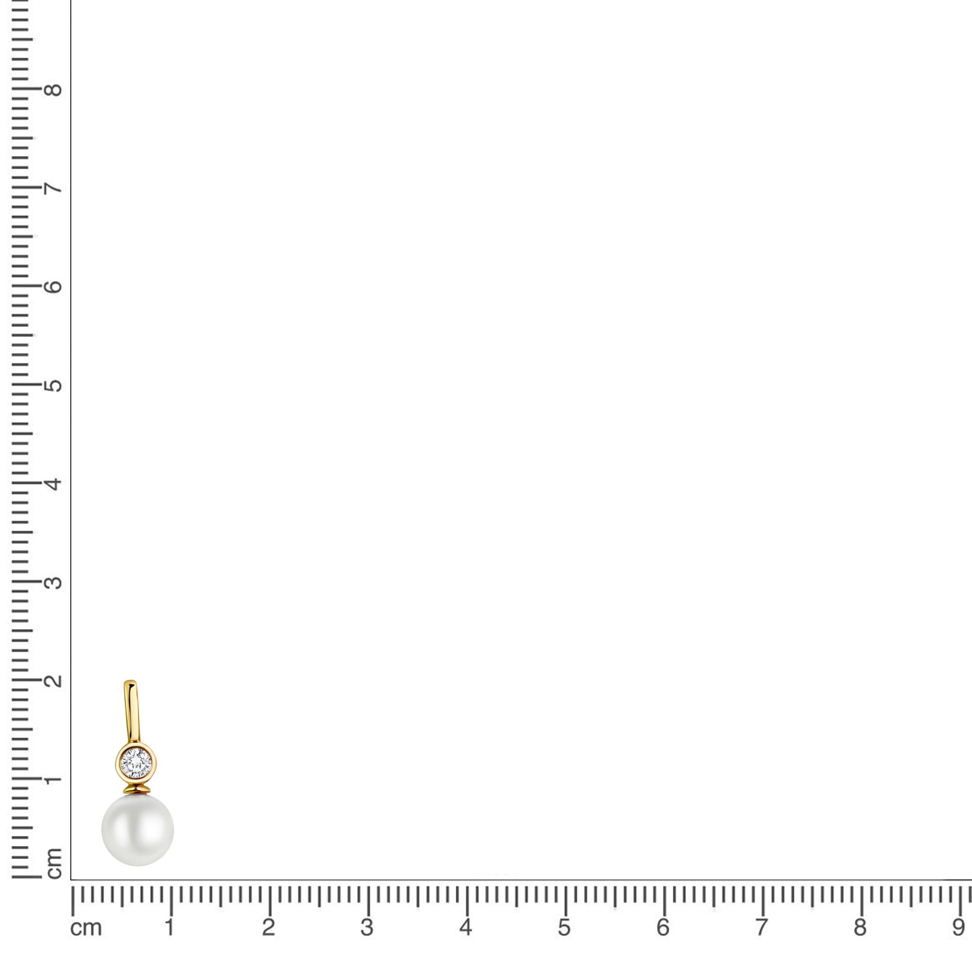 Vivance Kettenanhänger »333 Gelbgold glanz SWZP und Zirkonia«