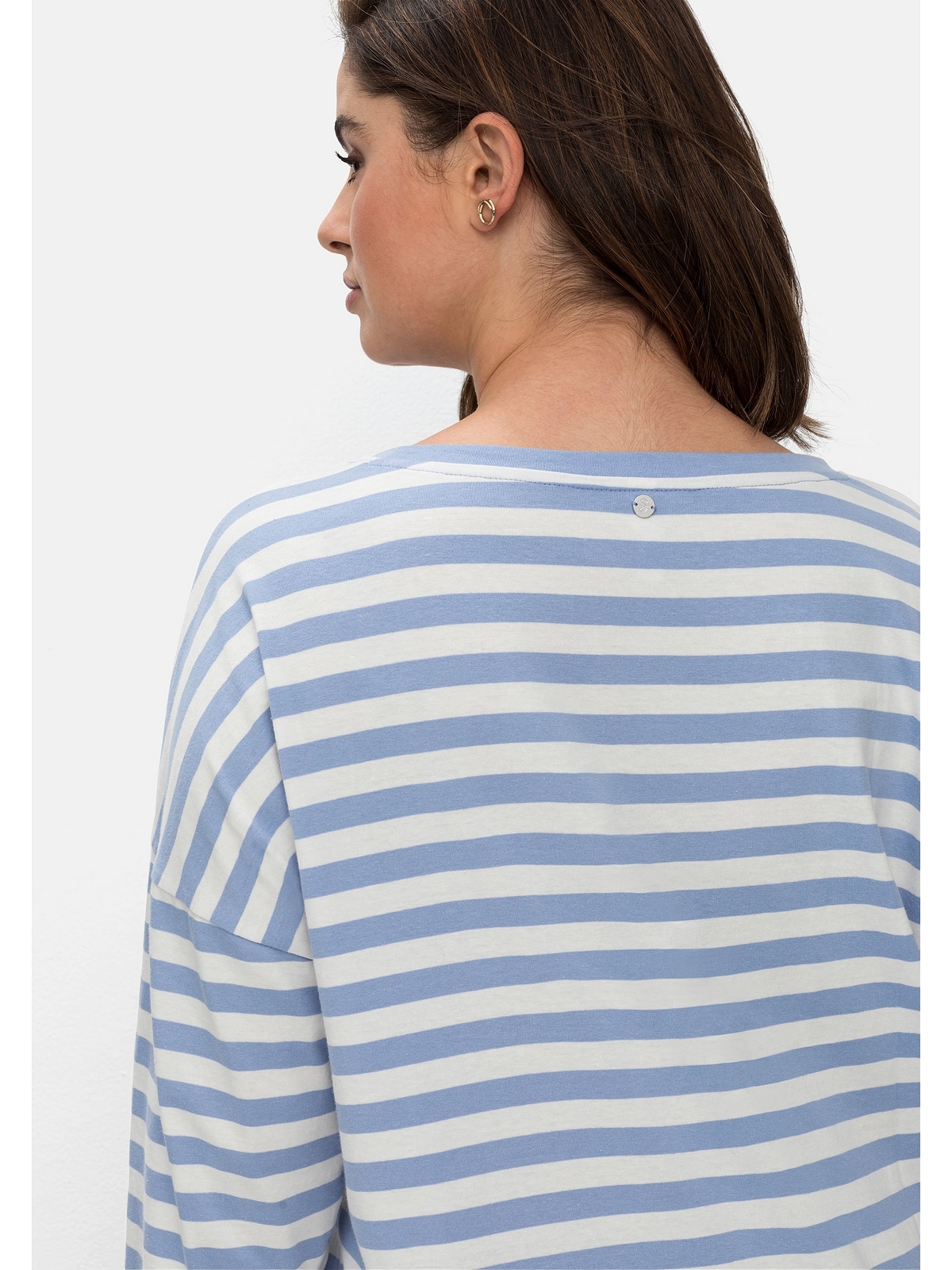 Sheego 3/4-Arm-Shirt Größen«, mit überschnittenen kaufen Schultern »Große BAUR 