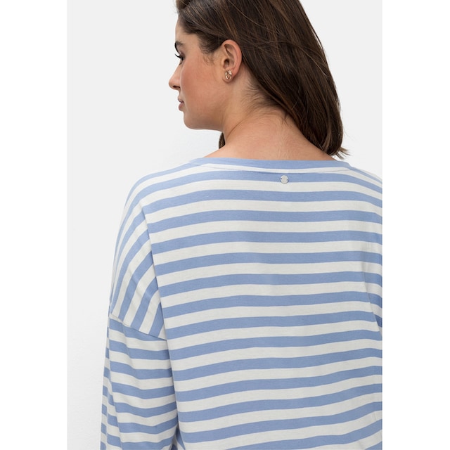 Sheego 3/4-Arm-Shirt »Große Größen«, mit überschnittenen Schultern kaufen |  BAUR