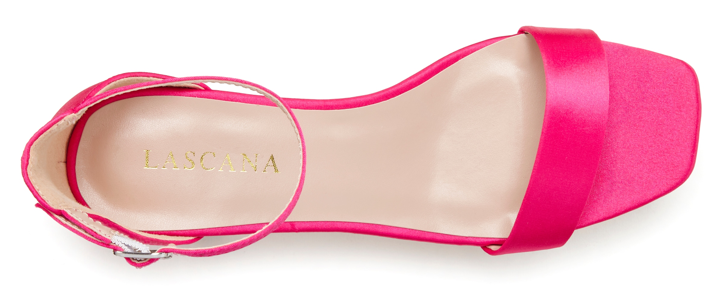 LASCANA Sandalette »Sommerschuh«, mit Blockabsatz, Sandale, Sommerschuh VEGAN