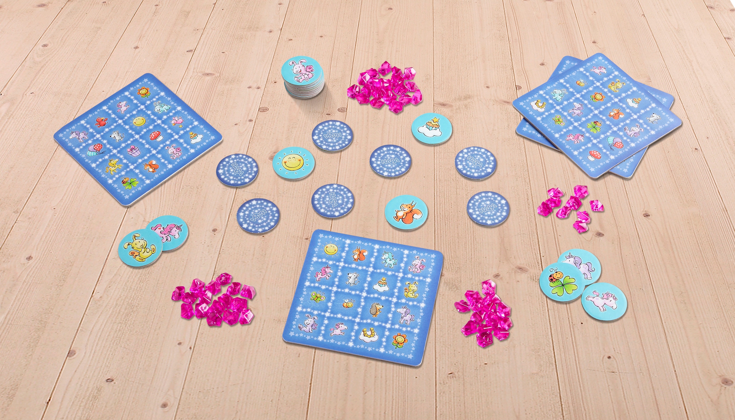 Haba Spiel »Einhorn Glitzerglück - Funkel-Bingo«, Made in Germany