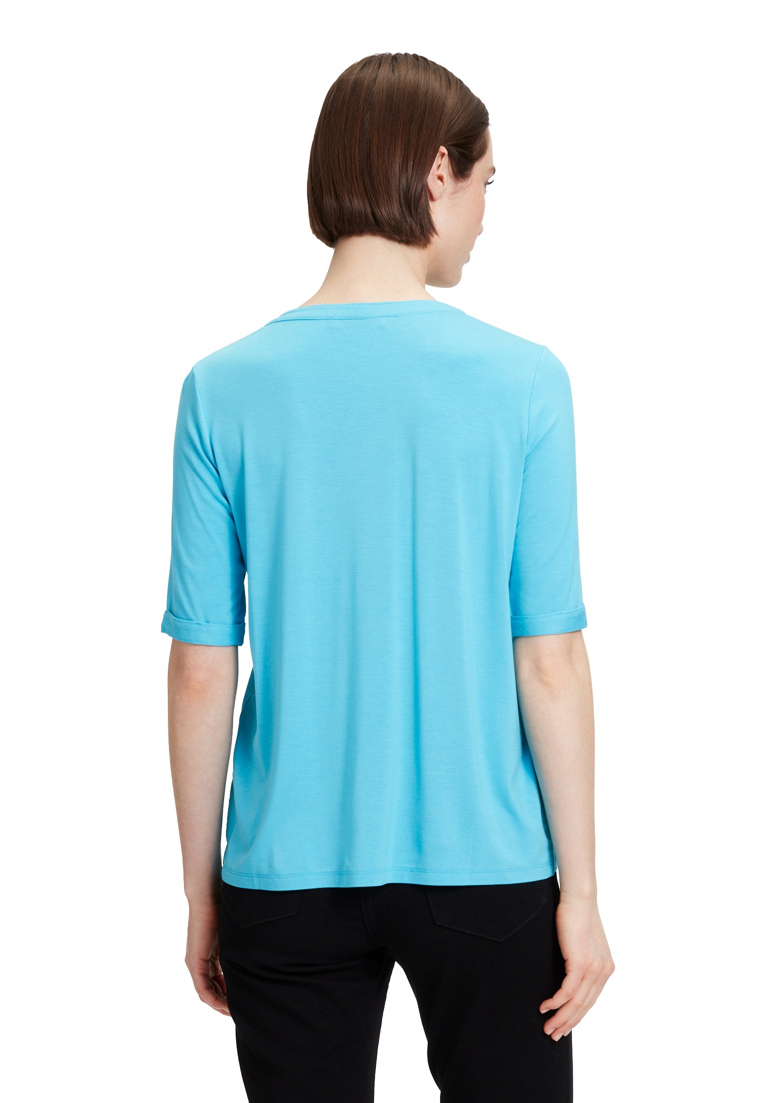 Betty Barclay Kurzarmshirt »Betty Barclay Blusenshirt mit Kragen«, (1 tlg.), Hotfix