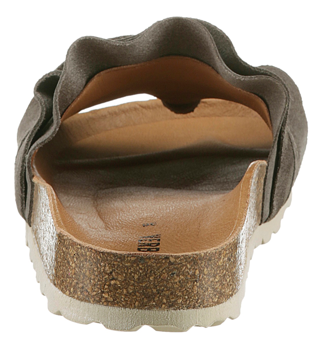 VERBENAS Pantolette "Rocio Roda" Sommerschuh, Flat mit geschwungenen Lasche günstig online kaufen