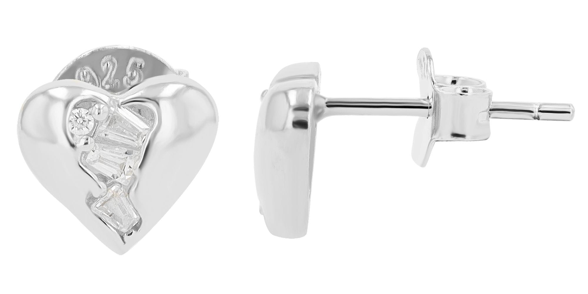 Adelia´s Paar Ohrhänger "Ohrringe – Ohrstecker aus 925 Silber mit Zirkonia" Ideal als Geschenk zum Muttertag
