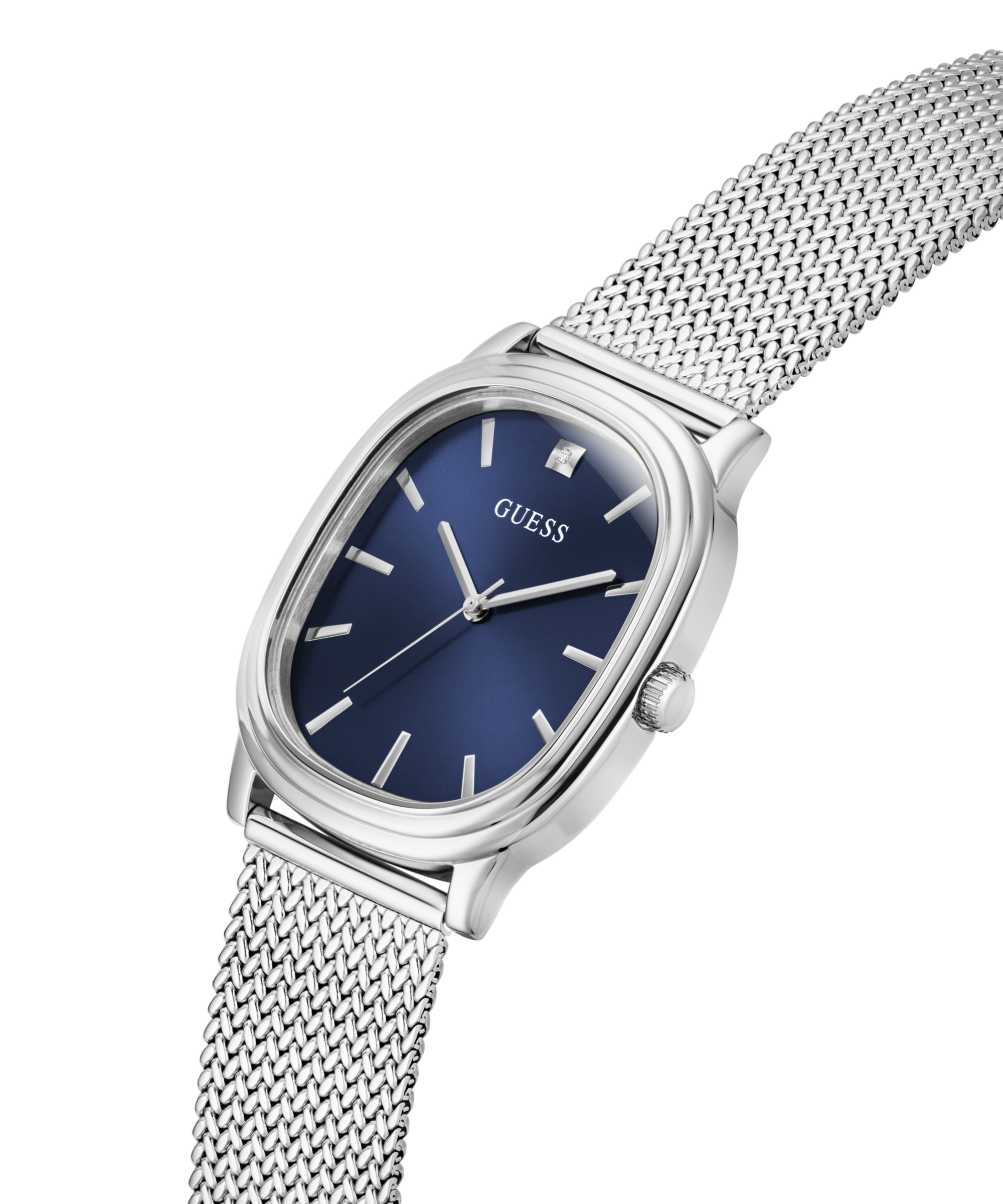 Guess Quarzuhr »FELIX« Armbanduhr, Herrenuhr, Edelstahlarmband, analog