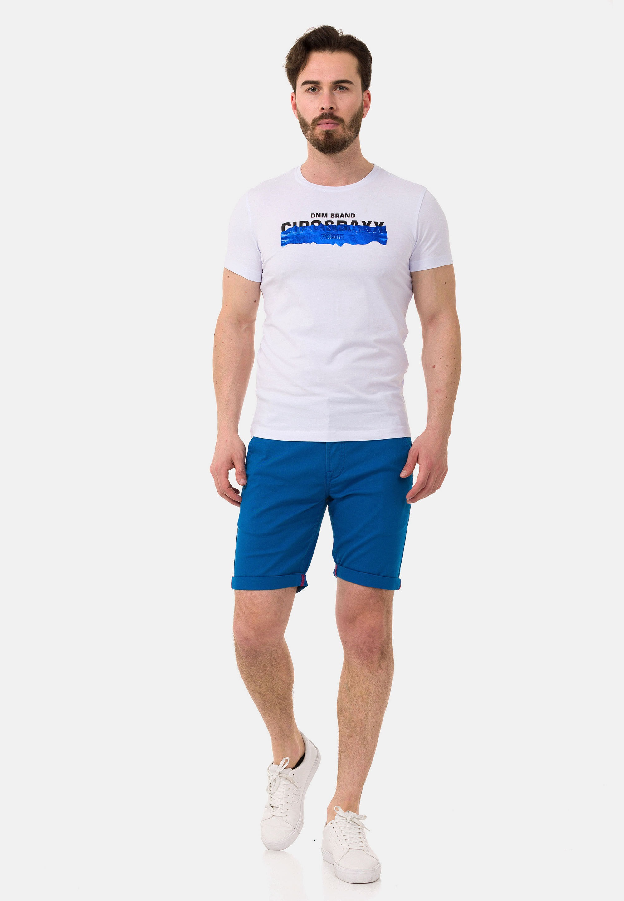 Cipo & Baxx T-Shirt »T-Shirt«, mit Rundhals-Ausschnitt