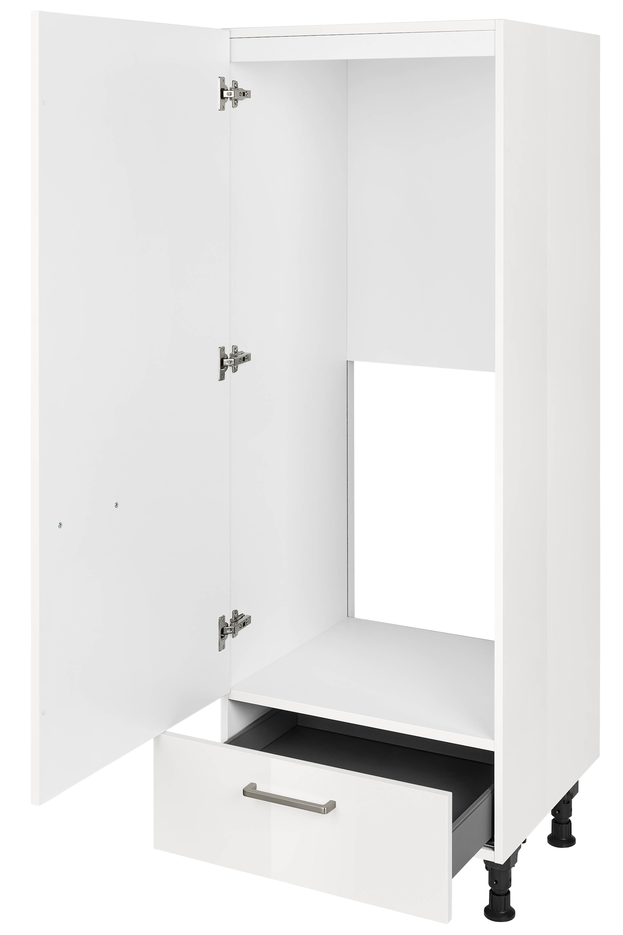 nobilia® Kühlumbauschrank »"Flash", Ausrichtung wählbar, mit Schubkasten,«, vormontiert, Breite/Höhe: 60/167,8 cm