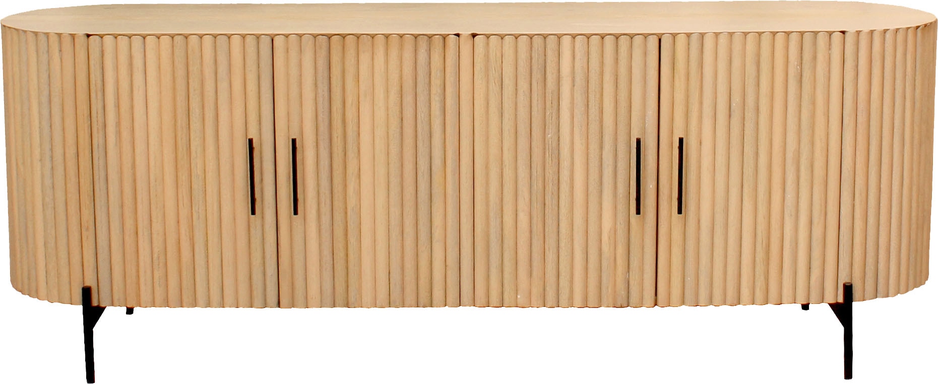 SIT Sideboard, (1 St.), Kommode, Lamellen-Design im Retro Stil, Breite 190 cm
