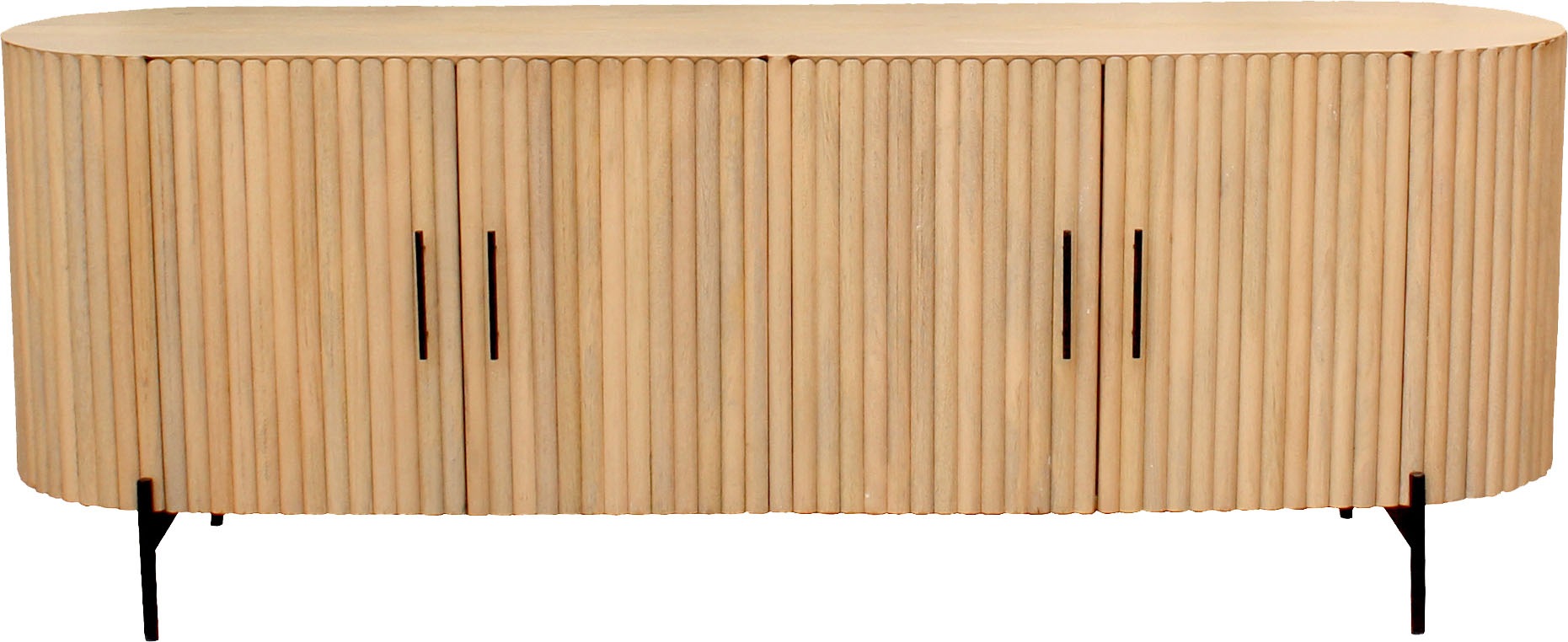 SIT Sideboard, (1 St.), Kommode, Lamellen-Design im Retro Stil, Breite 190 günstig online kaufen