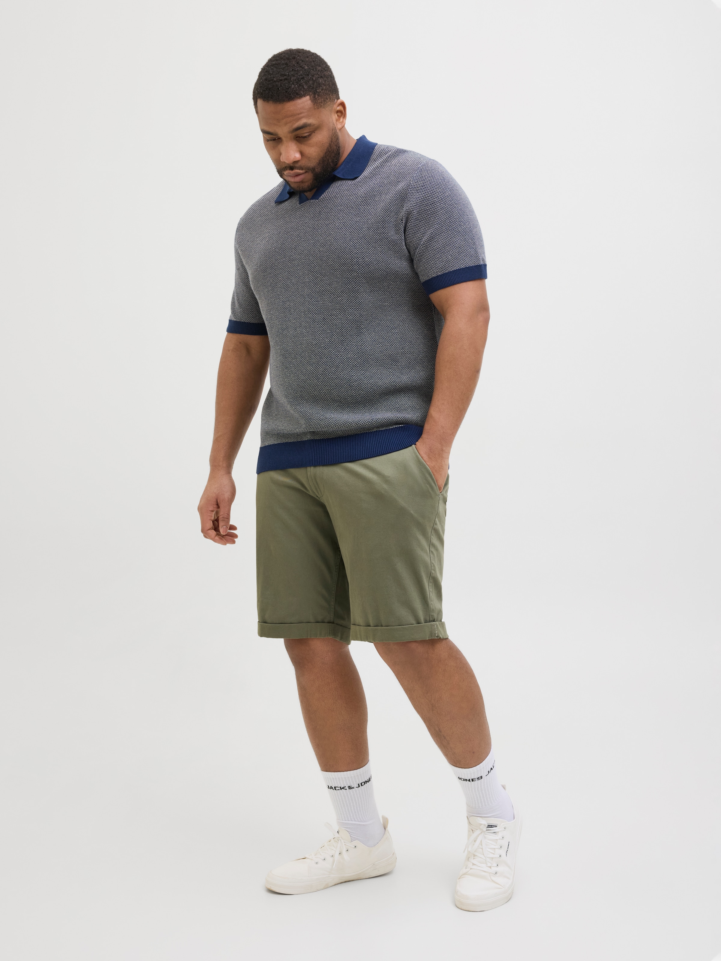 Jack & Jones PlusSize Chinoshorts »JPSTDAVE JJCHINO SHORTS SN AKM PLS«