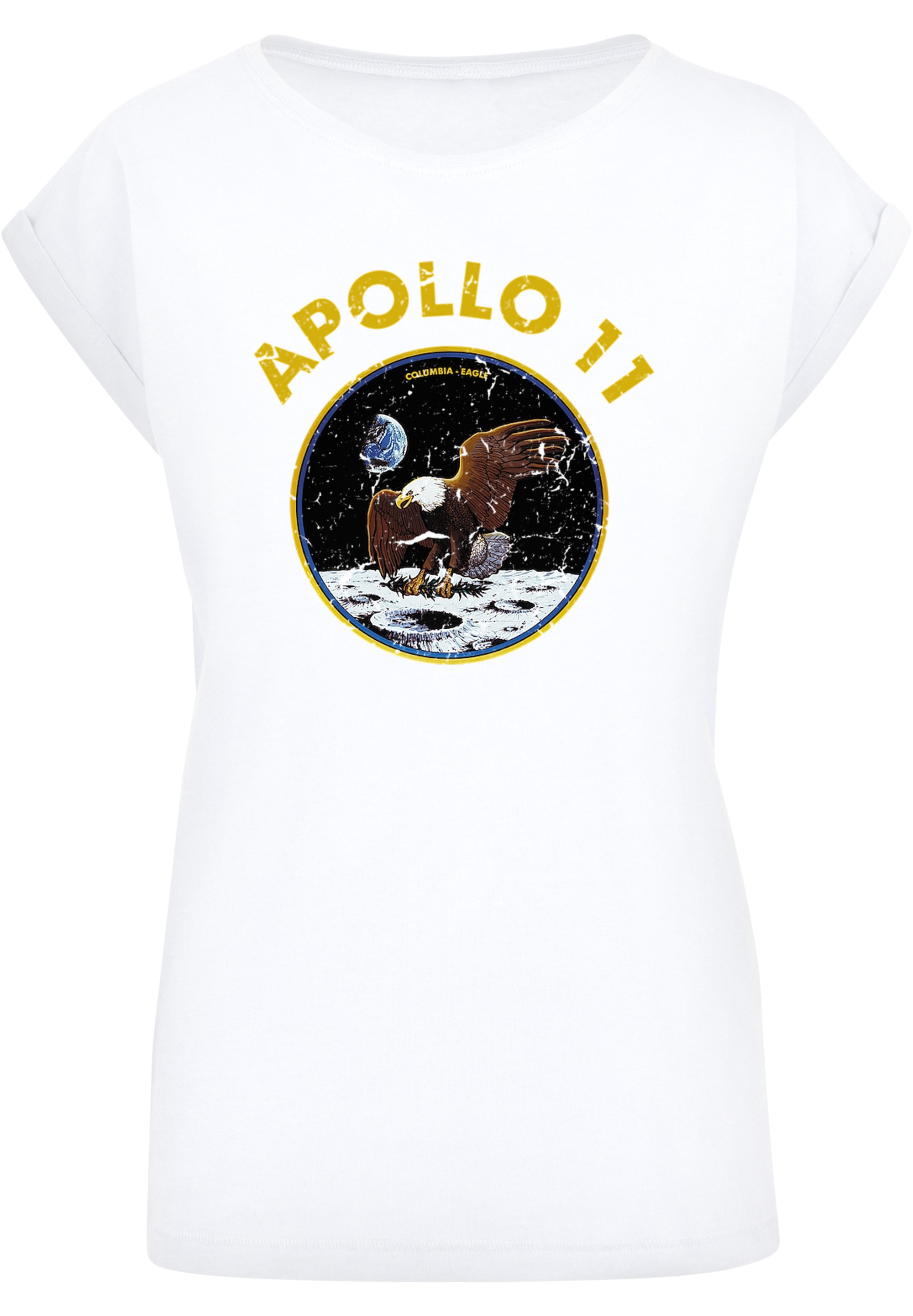 »NASA T-Shirt Friday Ärmel,Bedruckt White«, Mondlandung Merch,Regular-Fit,Kurze Damen,Premium BAUR Black Classic F4NT4STIC |