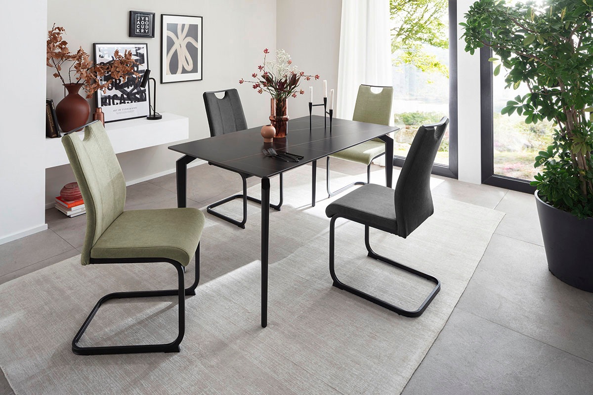 MCA furniture Freischwinger "MCA TERESINA Schwingstuhl mit Griffloch" () (4 günstig online kaufen