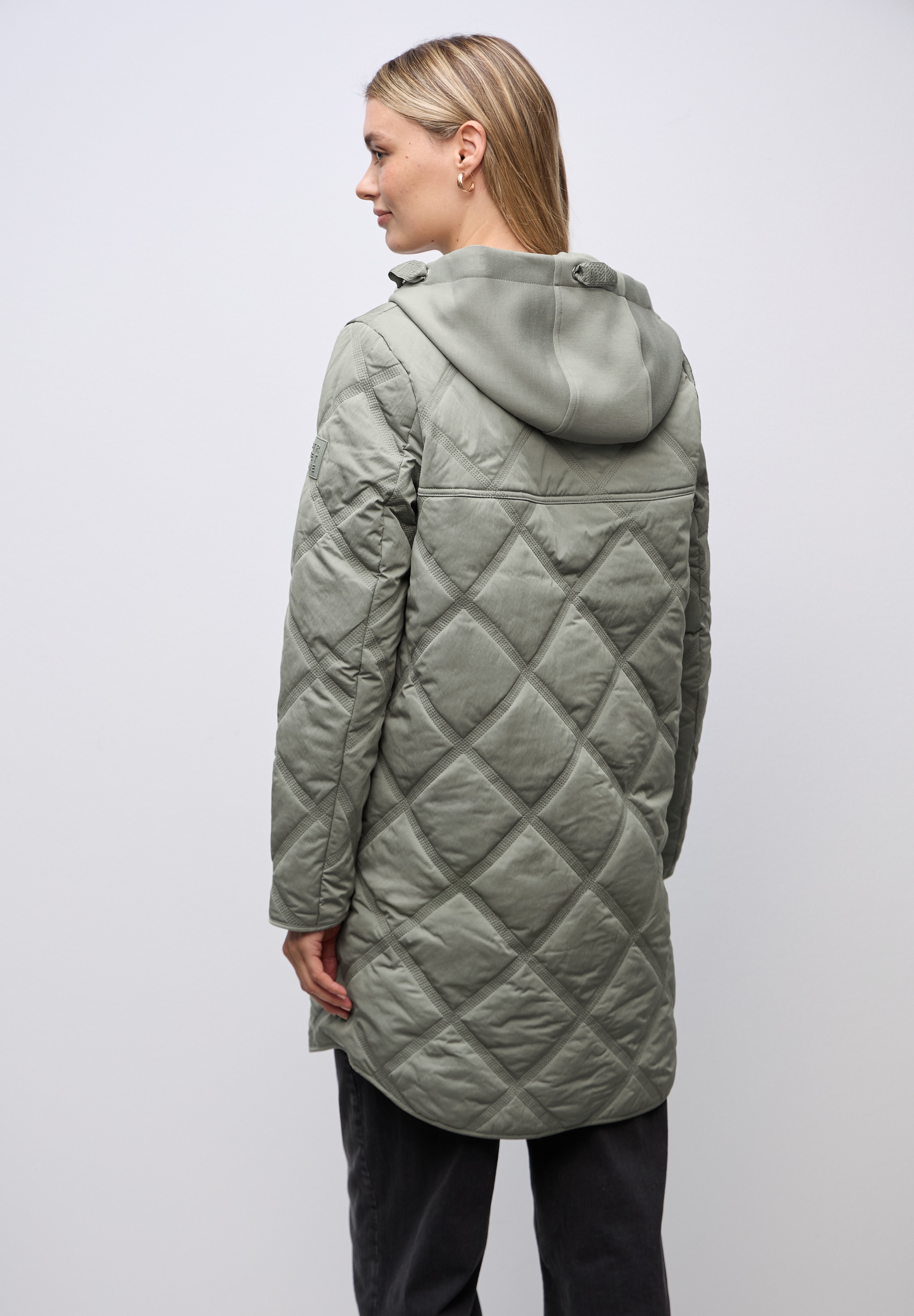 STREET ONE Steppmantel aus elastischem Materialmix