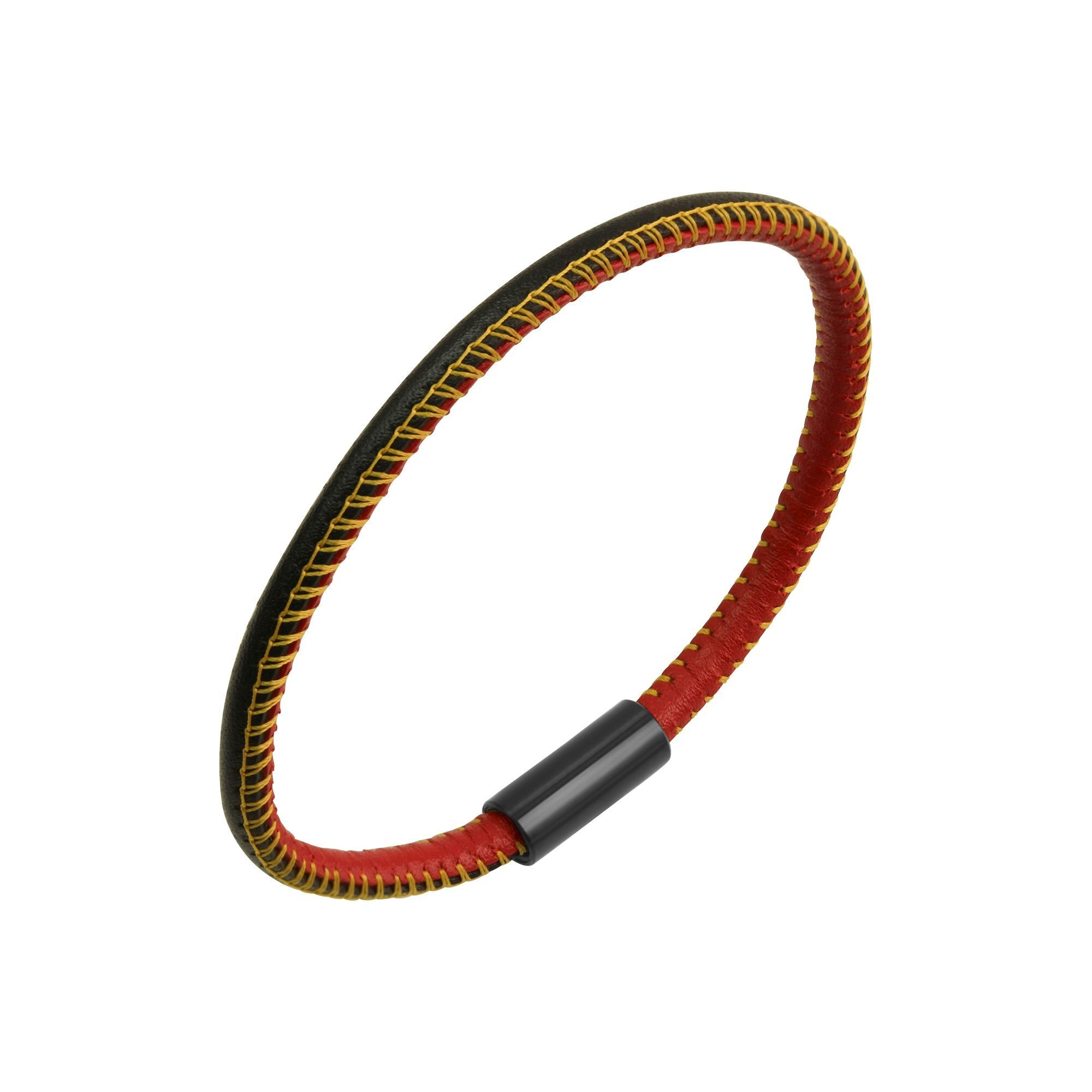 Zeeme Armband »echt Leder mit Deutschland-Farben 23cm«