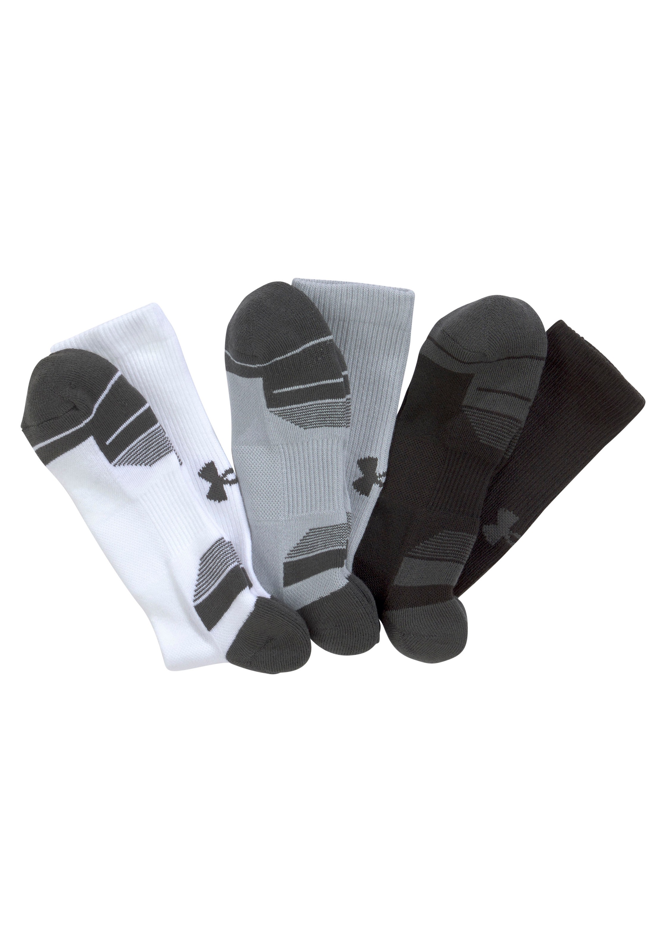 Under Armour Tennissocken "Unisex UA Performance Tech-Crew-Socken im 3er-Pa günstig online kaufen