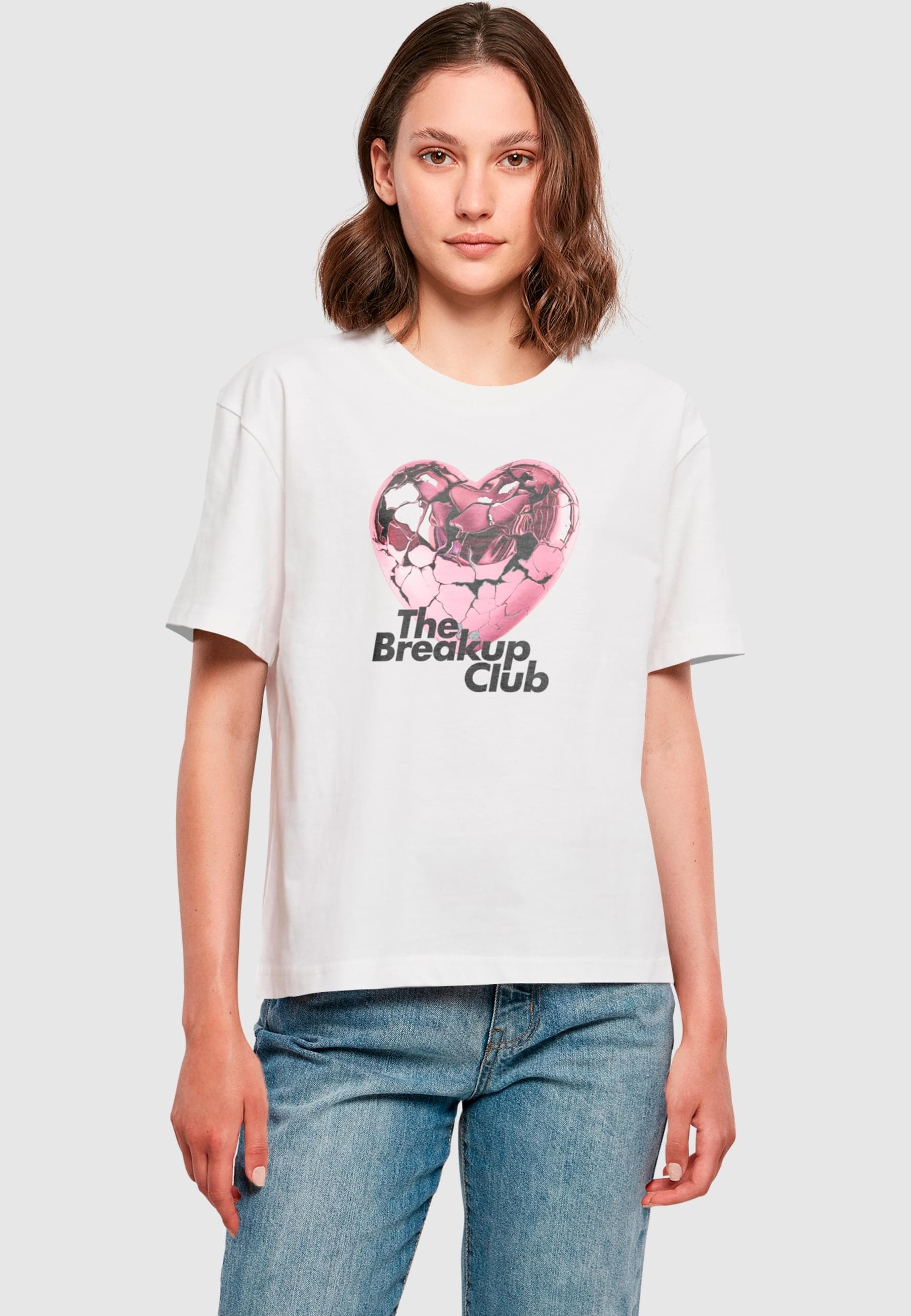 Miss Tee T-Shirt »Miss Tee Damen The Breakup Club Tee«, (1 tlg.)