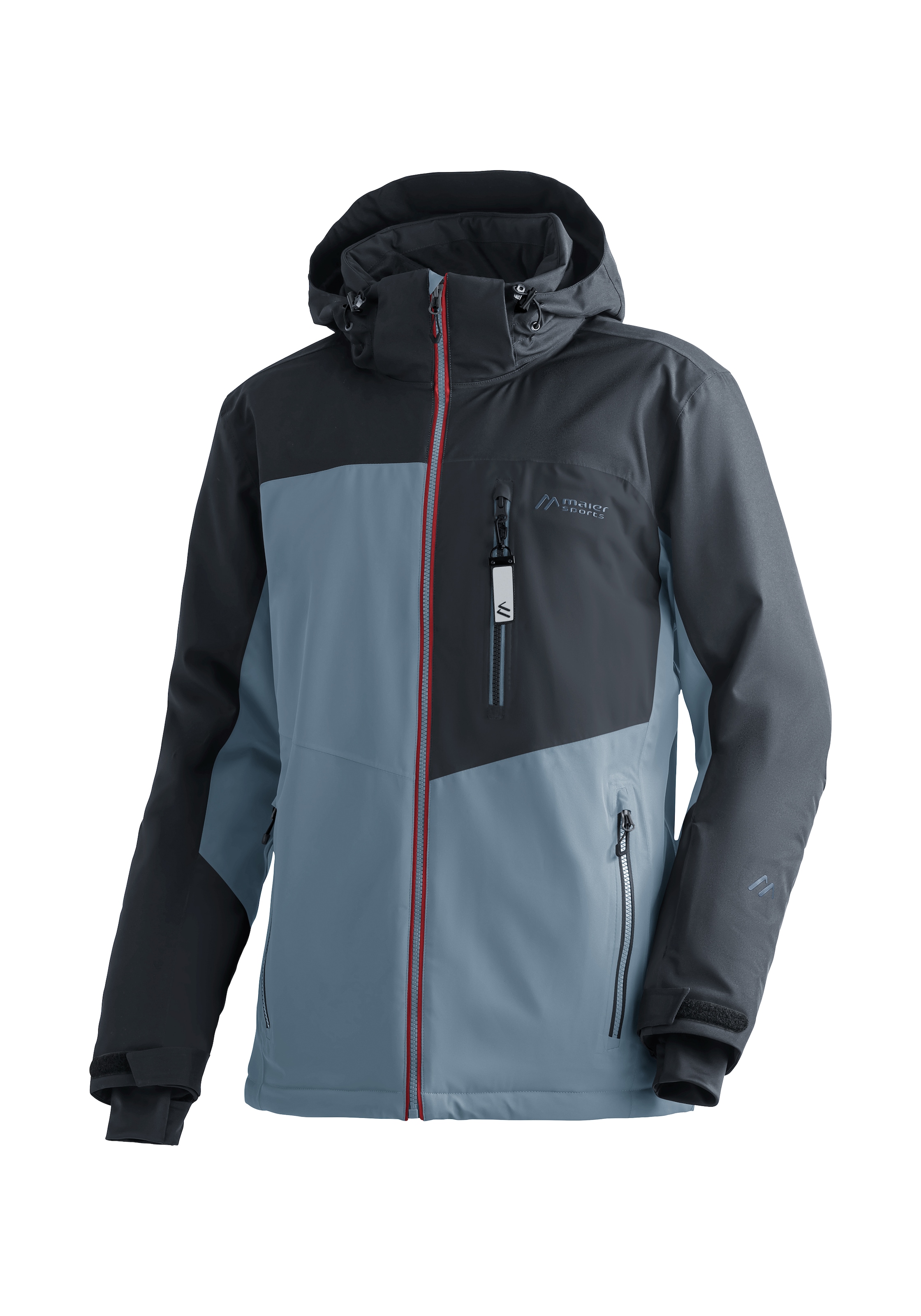 Maier Sports Skijacke "Oravice", Herren Winterjacke mit RV-Taschen und Kapuze, wasserdicht