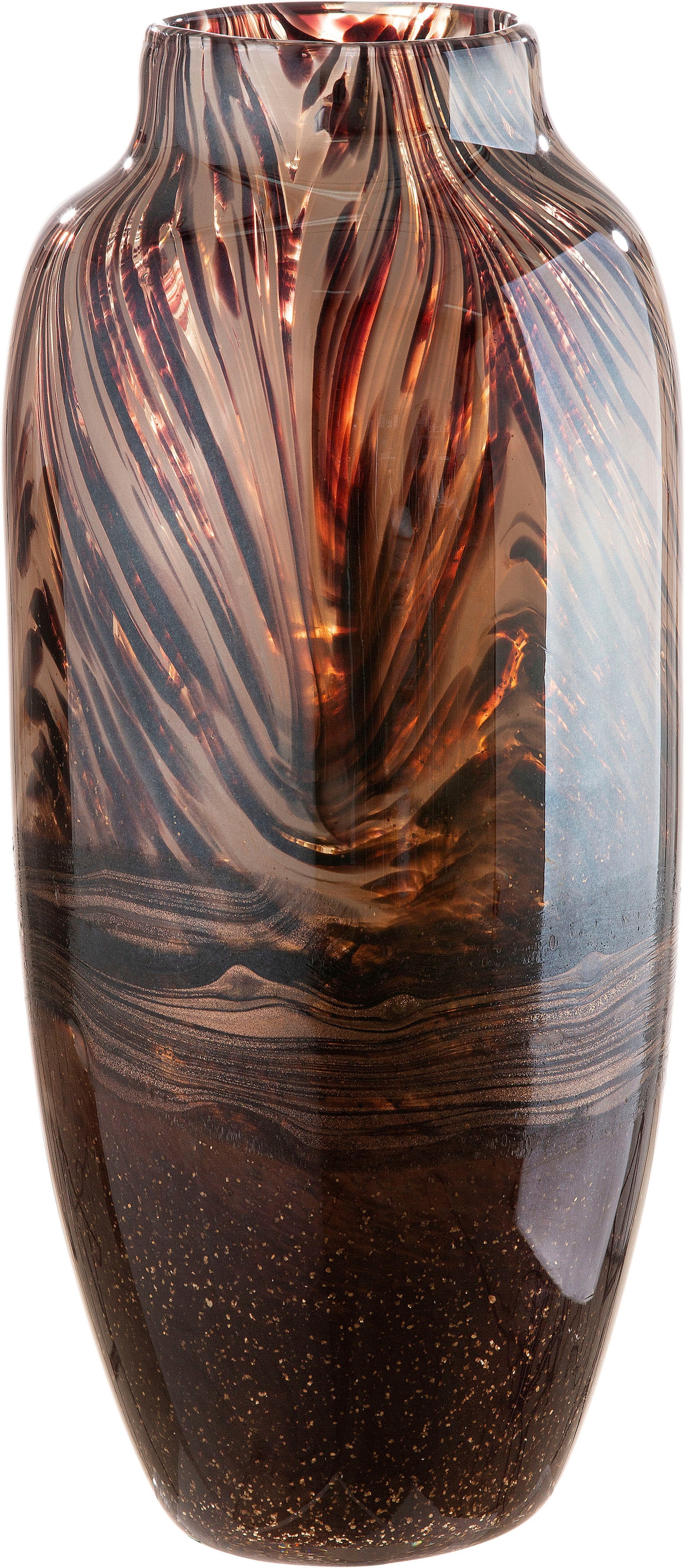 Casablanca by Gilde Tischvase »Alessia«, (1 St.), dekorative Vase aus Glas, Blumenvase