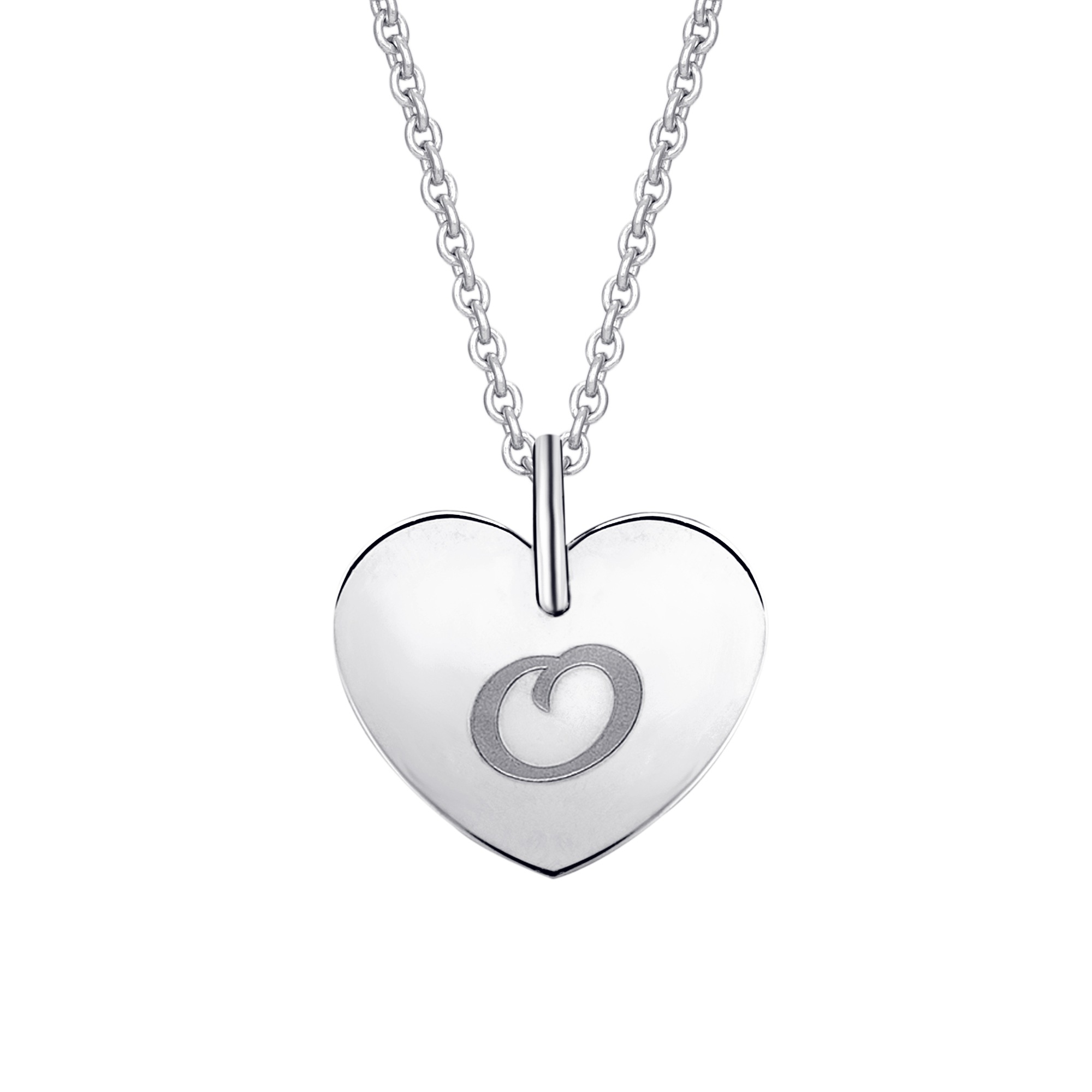 Kettenanhänger ONE ELEMENT "Herz Herz", silber, Schmuckanhänger, Damen, O, Gold Weißgold 333, Gold, Weißgold 333, Kettenanhänger, Zart & emotional – ein Geschenk, das von Herzen kommt