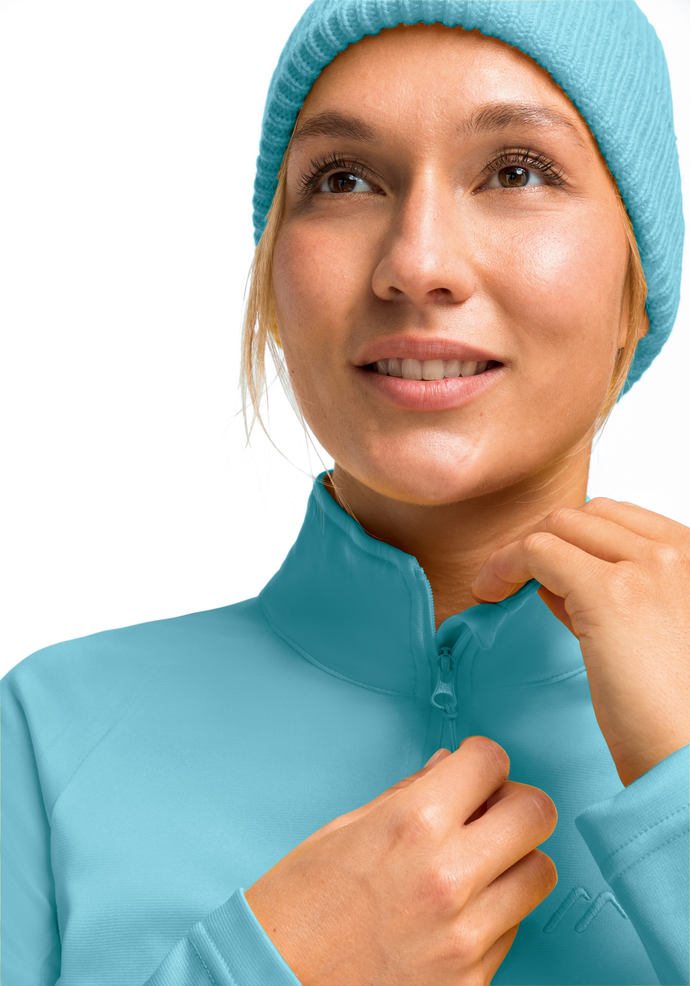 Maier Sports Fleecepullover "Eva" Damen Fleece, funktioneller Midlayer, Hal günstig online kaufen
