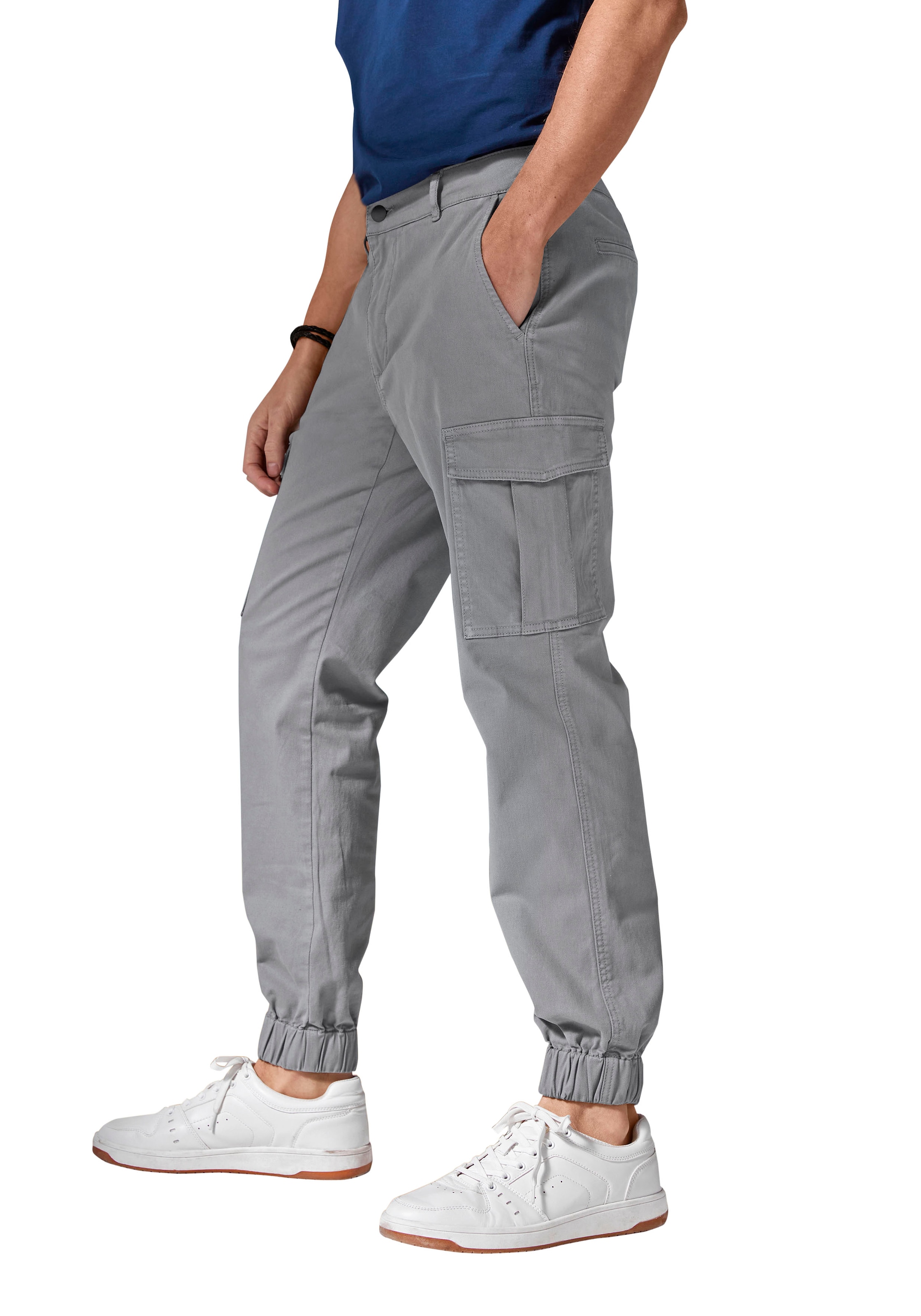 AUTHENTIC LE JOGGER Cargohose, mit normaler Bundhöhe aus elastischer Baumwoll-Qualität