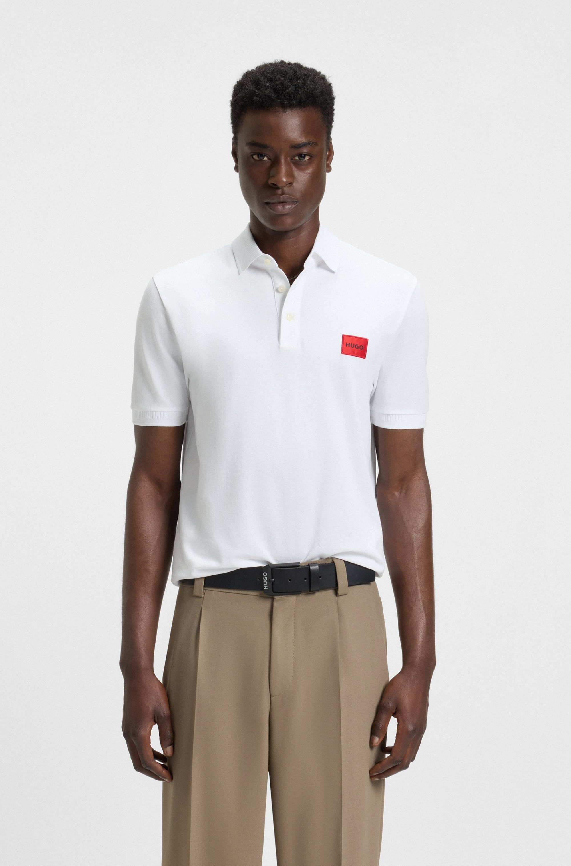 HUGO Poloshirt "Dereso" Slim Fit, Kurzarm, HUGO Weblabel günstig online kaufen