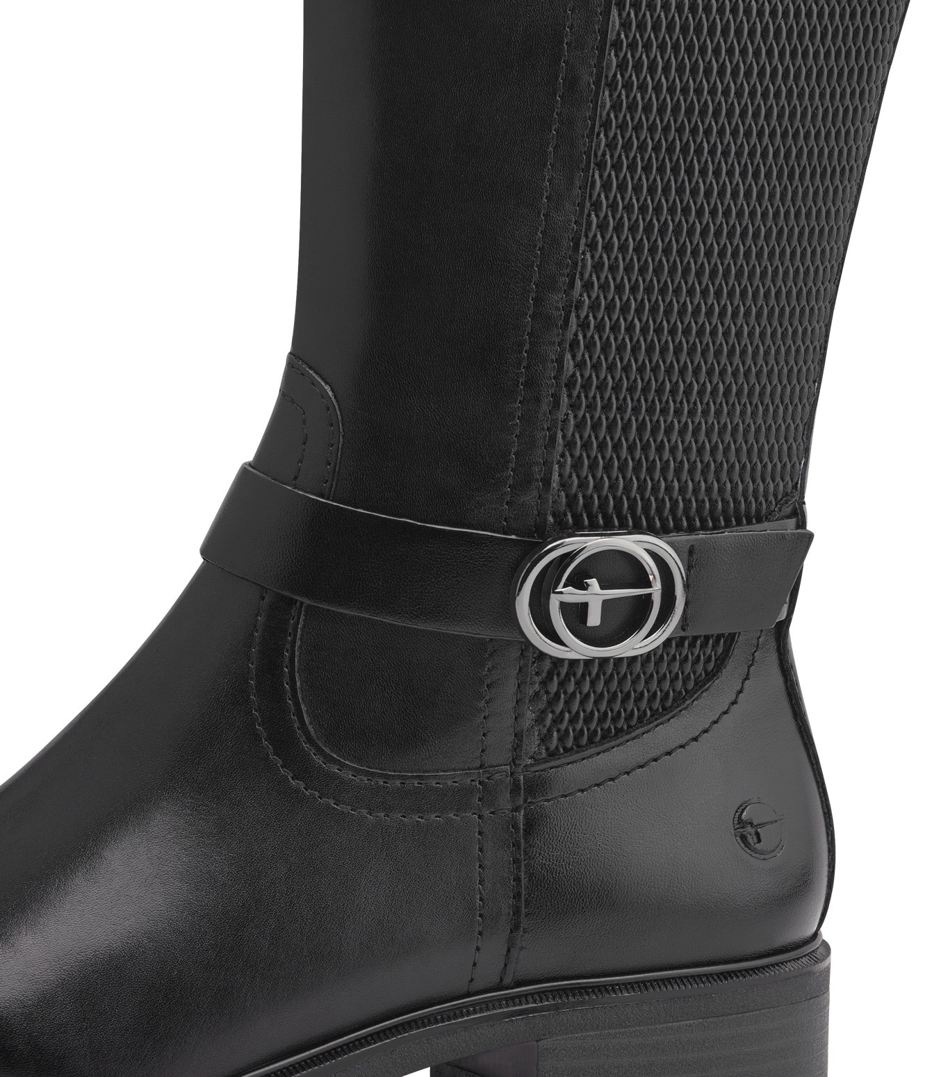 Tamaris Stiefel, Blockabsatz, Langschaftstiefel mit XS-Schaft und Stretchfunktion