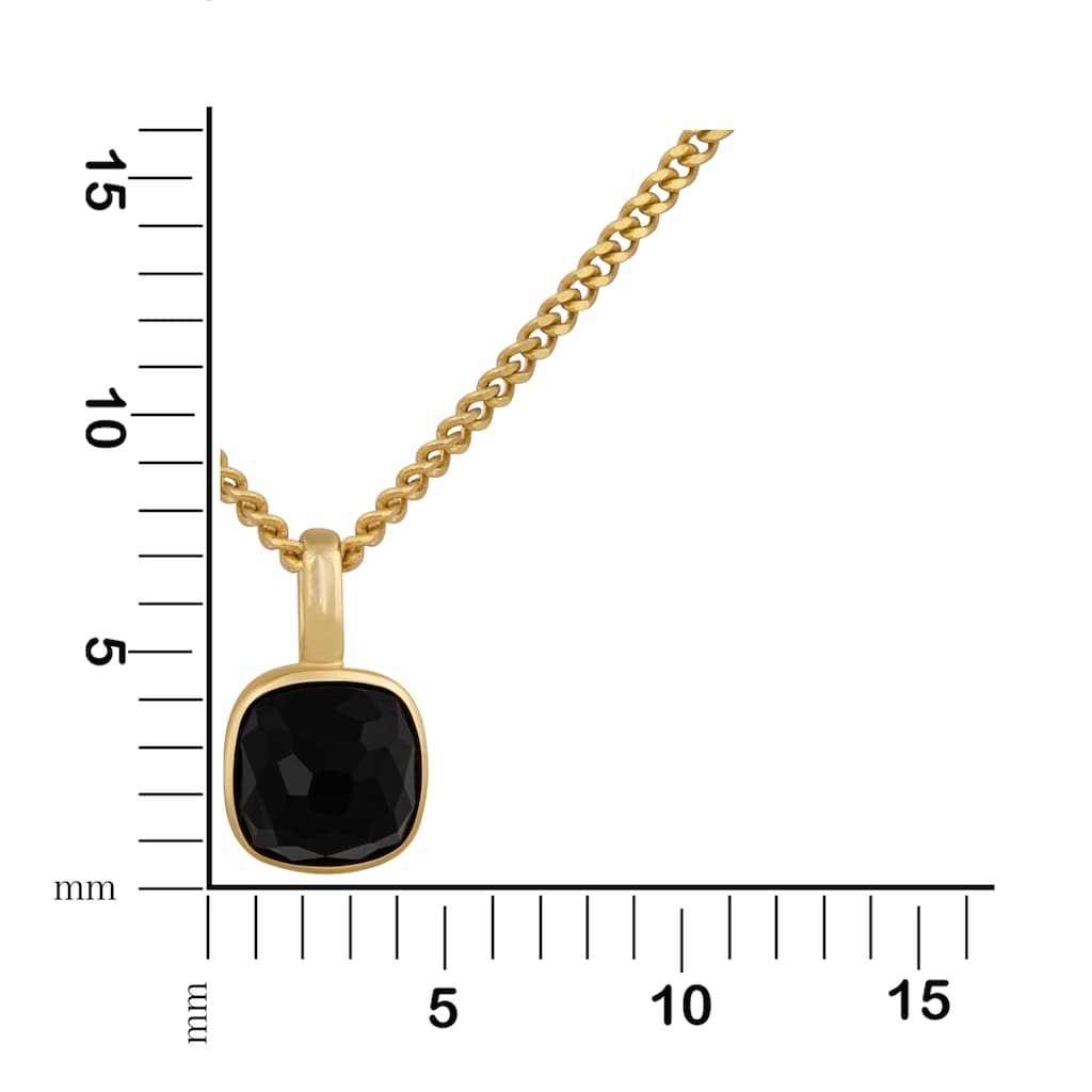 Orolino Kette mit Anhänger »585 Gold Onix 6x6mm«