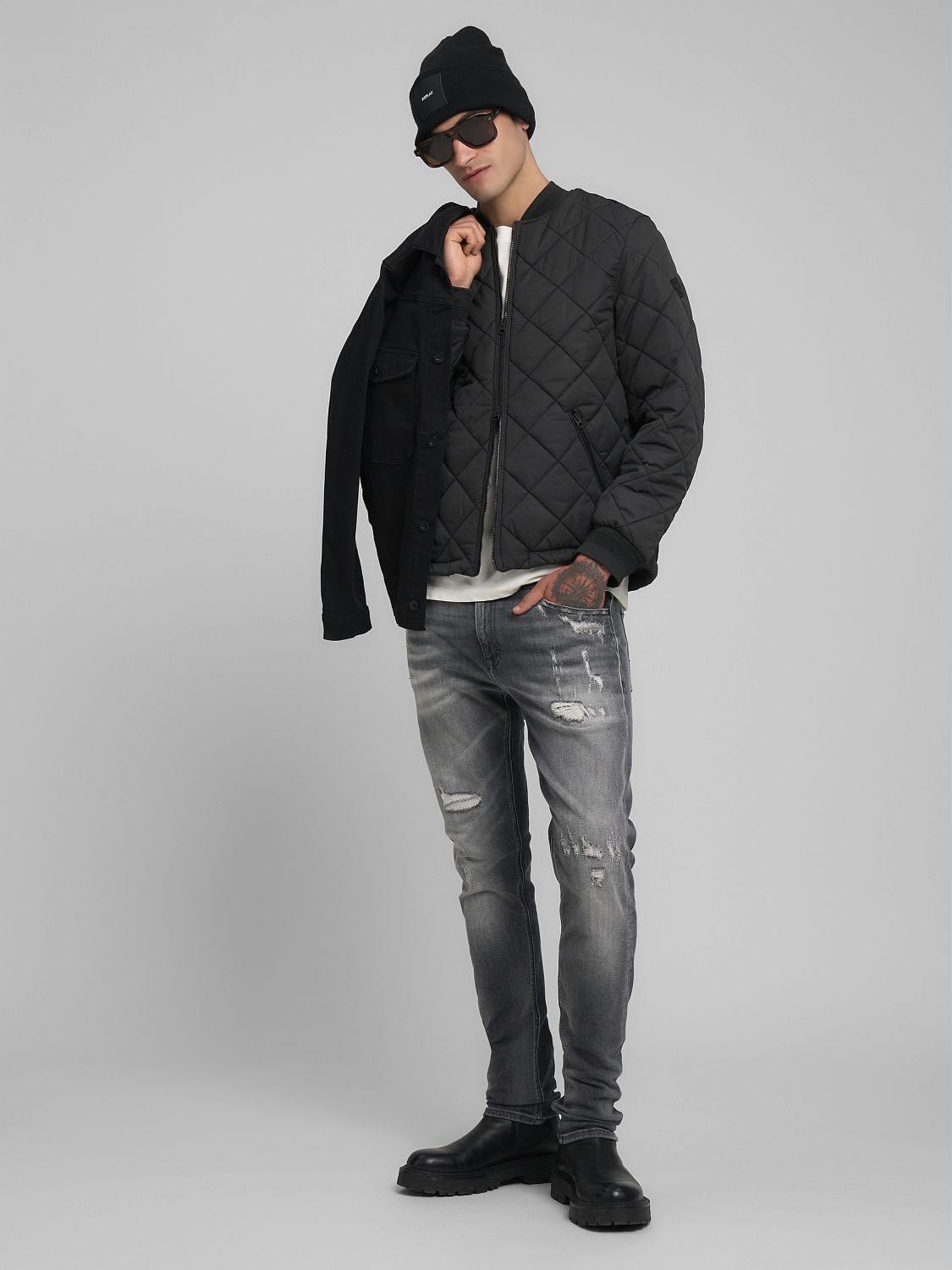 Replay Steppjacke im Bomberjacken-Stil, Regular Fit