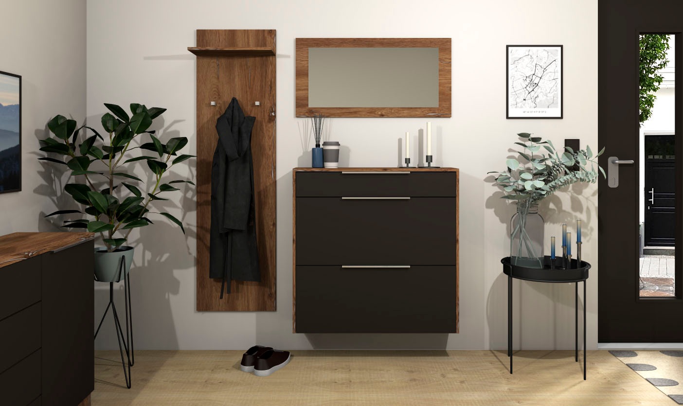 borchardt Möbel Garderoben-Set "Oliva, Hängeschuhschrank, Spiegel, Garderob günstig online kaufen