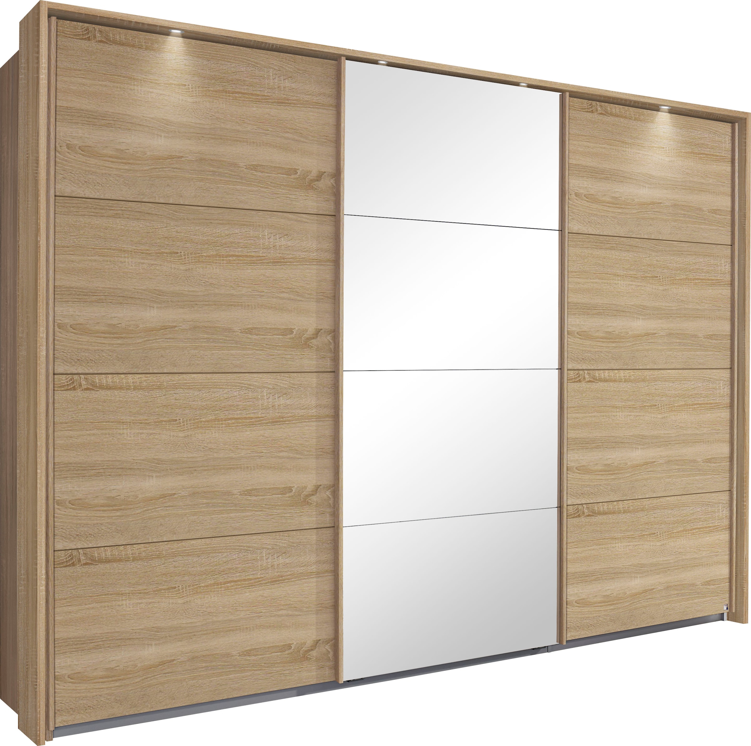 OTTO home Kleiderschrank "Mehrzweckschrank Aktenschrank Möbel Mietswohnung Schlafzimmer TUBONA" Breiten 278/368 cm, Höhen 214/233 cm inkl. Passepartout, Beleuchtung, mit umfangreicher Innenausstattung und Passepartout MADE IN GERMANY