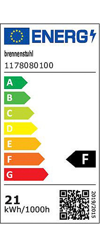Brennenstuhl LED Wandstrahler »WS 2050 und BAUR Lichtfarbe, S«, Strahlerkopf horizontal warmweiße | vertikal schwenkbar