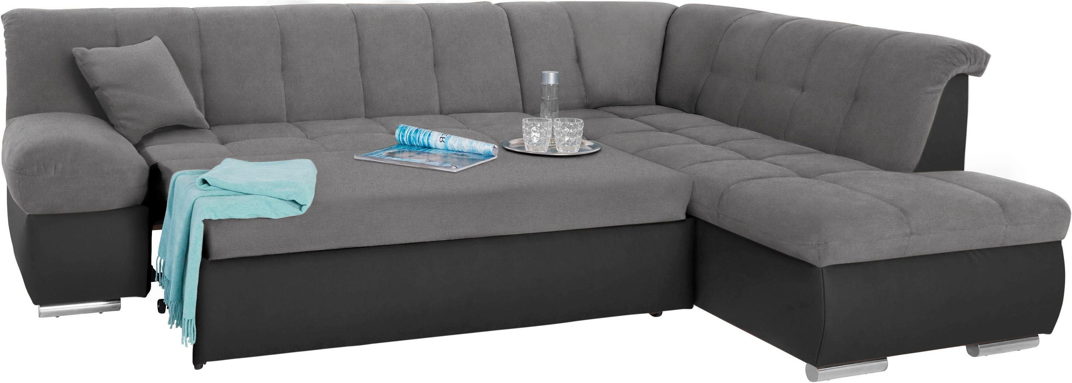 Thumbnail - DOMO collection "Mona L-Form bequem und komfortabel, Breite 271cm, L-Form" wahlweise mit Bett- und Armlehnfunktion