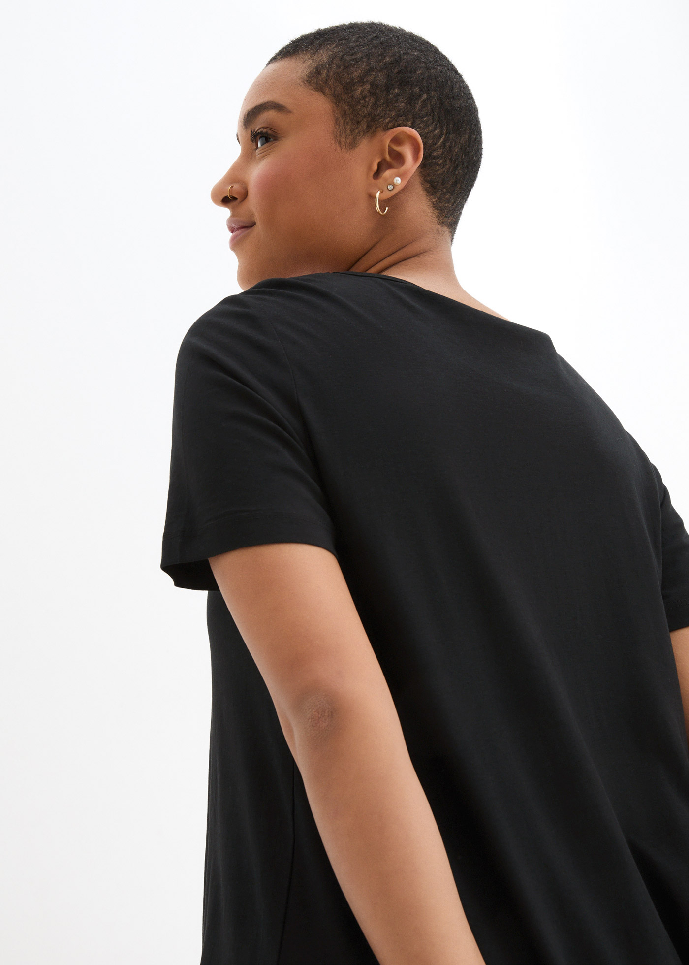 Thumbnail - bonprix T-Shirt "T-Shirt in A-Linien-Form, kurzarm" T-Shirt in A-Linien-Form, kurzarm