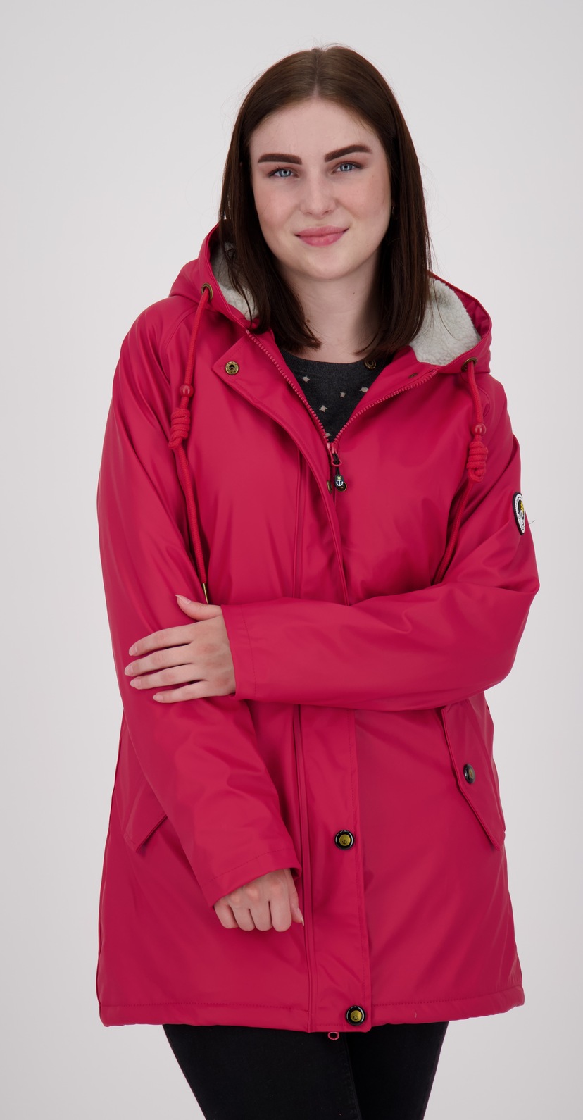 Ragwear Regenmantel »Monadis Rainy Intl.«, Innenfutter Regenparka modischer | kaufen BAUR mit kuschligem