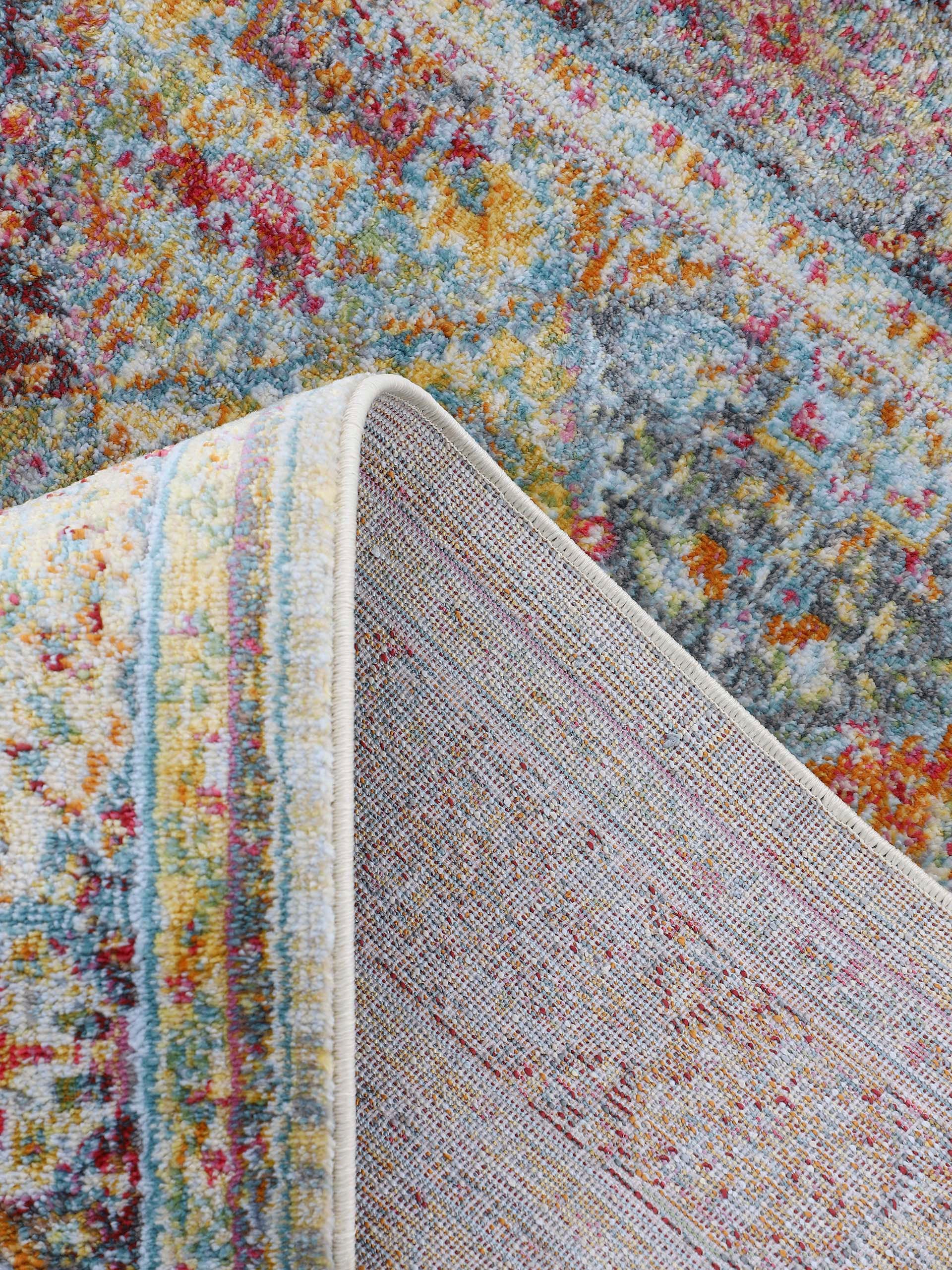 carpetfine Teppich »Harleen«, rund, 8 mm Höhe, Vintage Look, Wohnzimmer