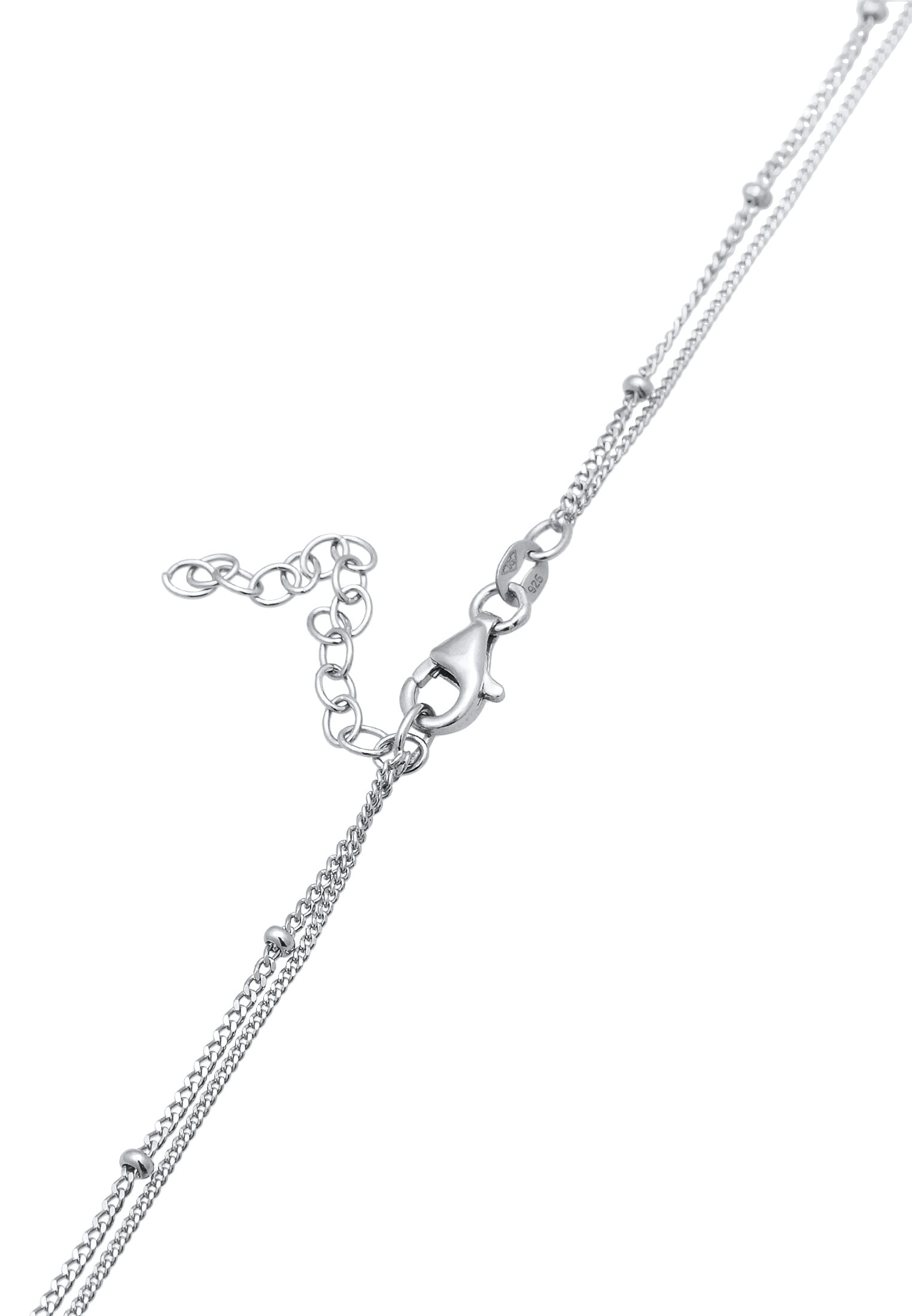 Elli Silberkette »Halskette Layer Choker Kreuz Kugelkette 925 Silber«