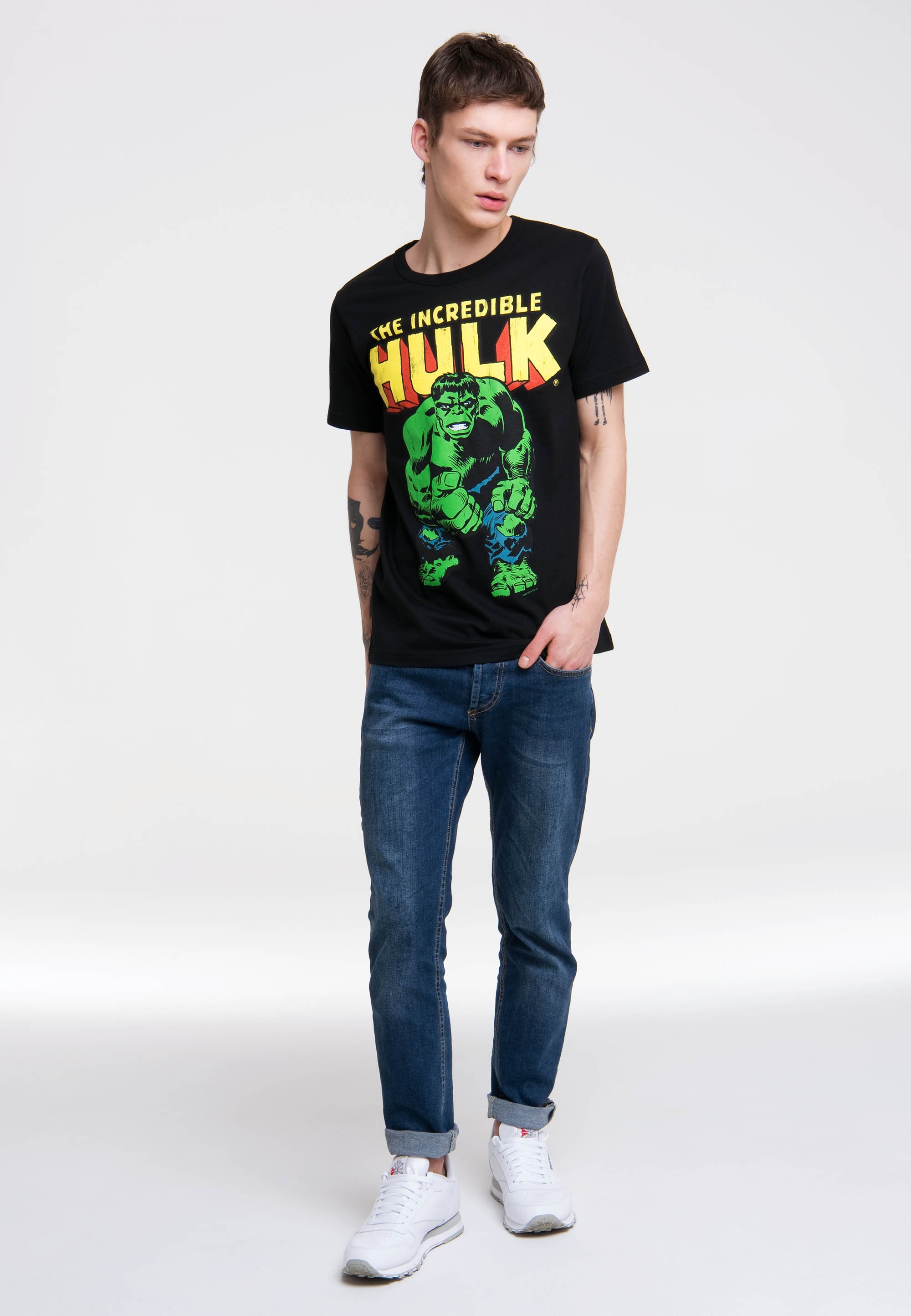 LOGOSHIRT T-Shirt »Hulk - Marvel - The Incredible«, mit coolem Print
