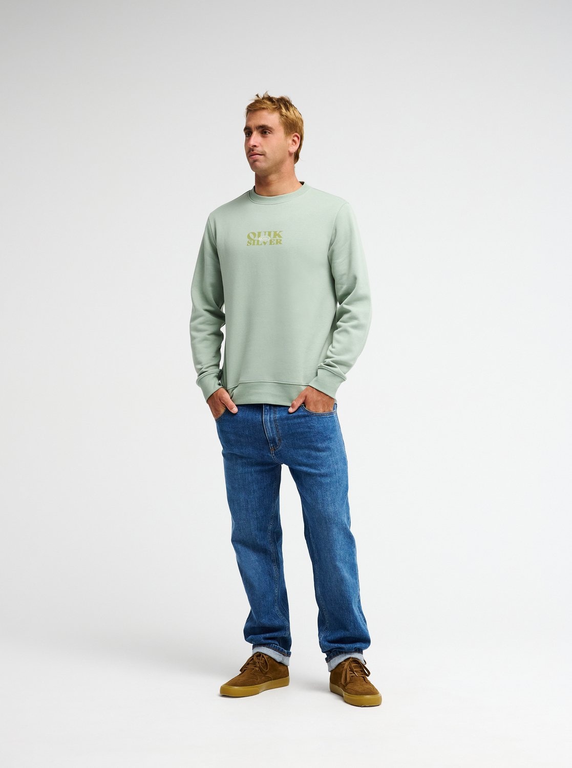 Quiksilver Sweatshirt »TRUE CREW«, sportlicher Look, für Alltag und Freizeit, gerader, zeitloser Schnitt
