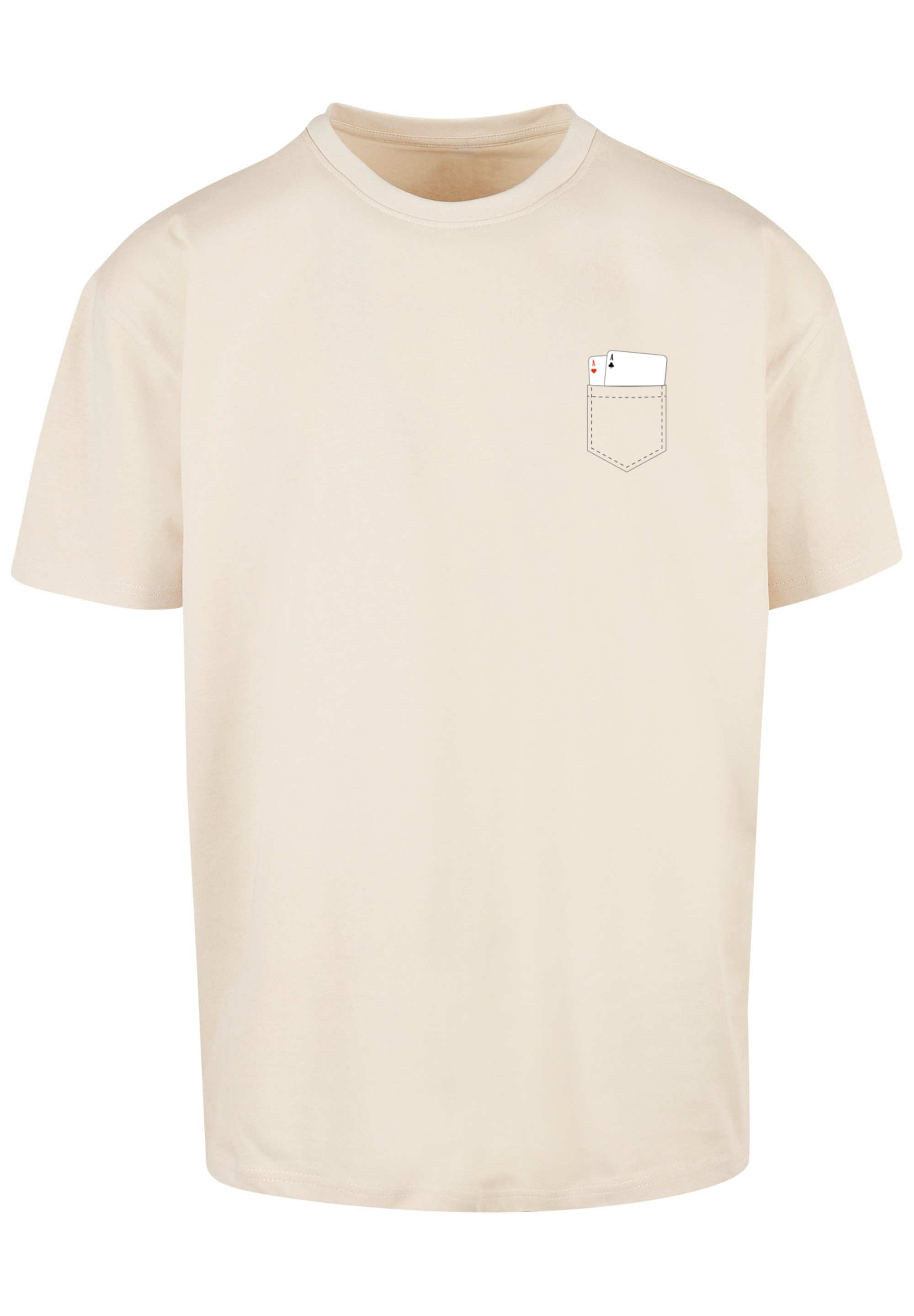 F4NT4STIC T-Shirt »Pocket with Cards«, Print
