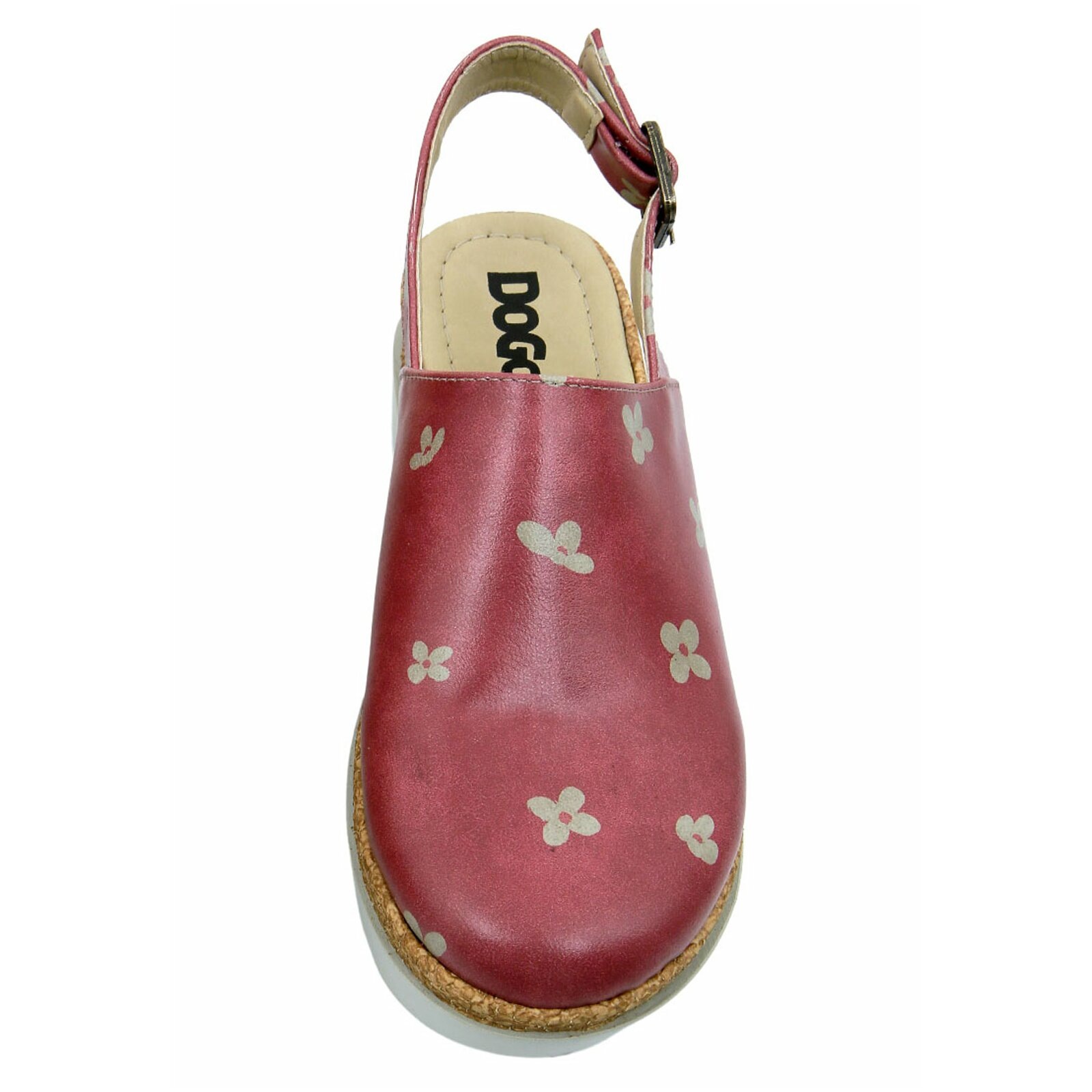 Sandale DOGO "Akita Cat Of Grace Damen Sandalen", Damen, Gr. 40, Normalschaft, rot, Lederimitat, Schuhe Clog Sommerschuh, Handgefertigt 3