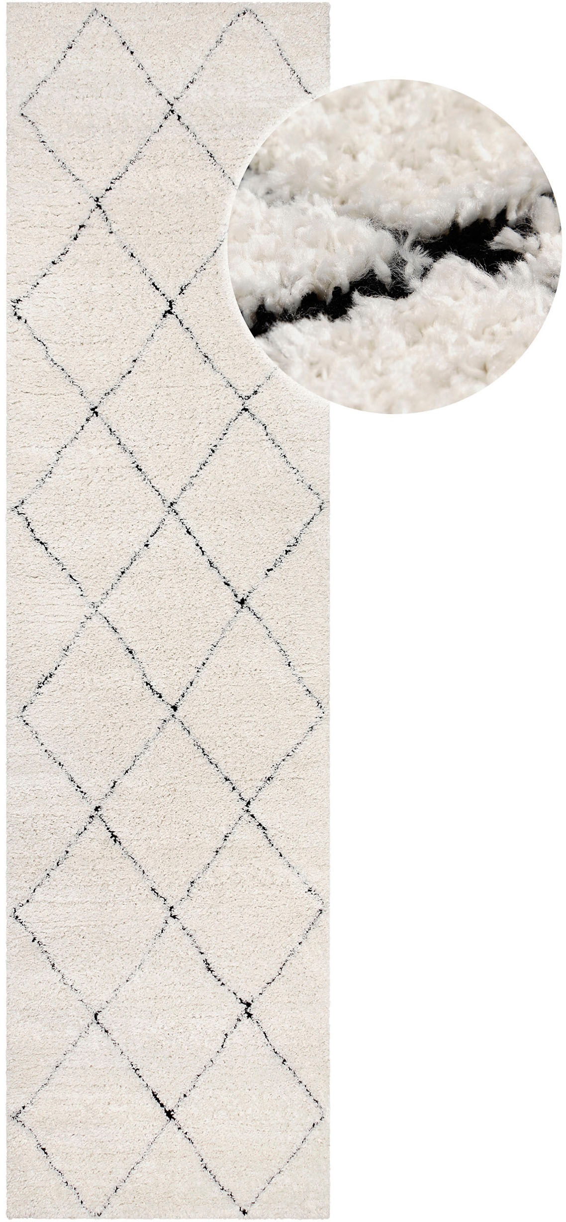 OTTO home Hochflor-Teppich "Aveline, auch als Läufer erhältlich" rechteckig günstig online kaufen