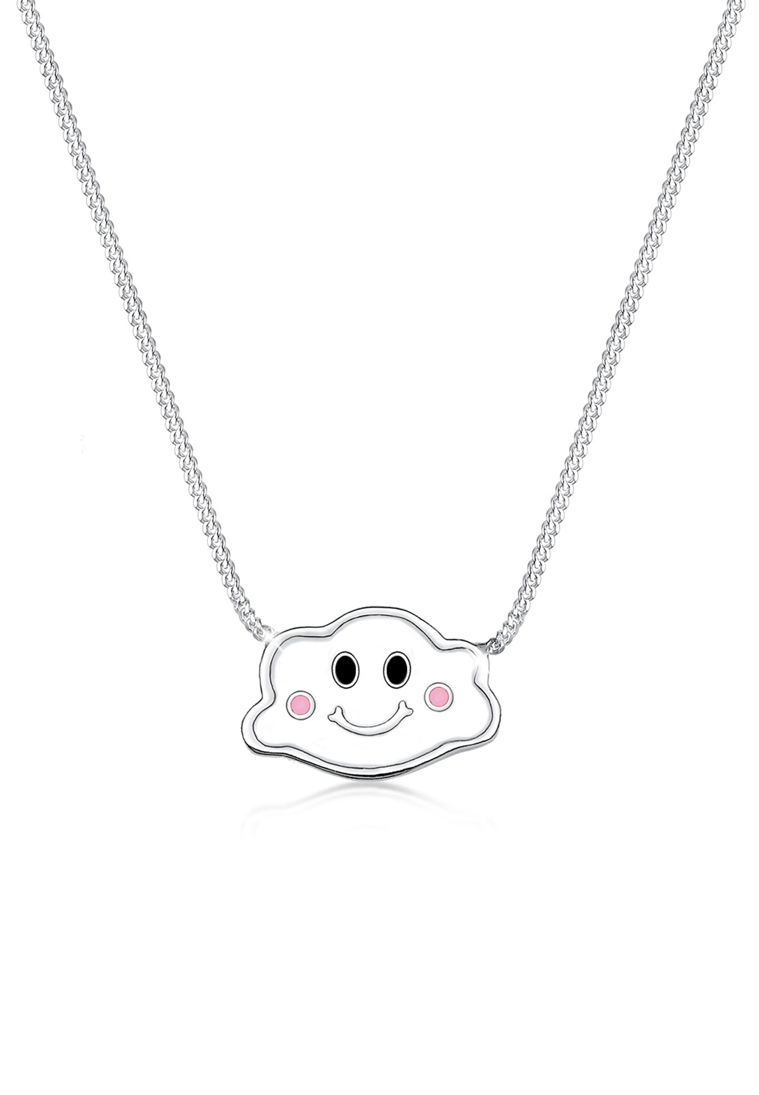 Elli Kette mit Anhänger »Kinder Wolke Traum Himmel Emaille 925 Silber«