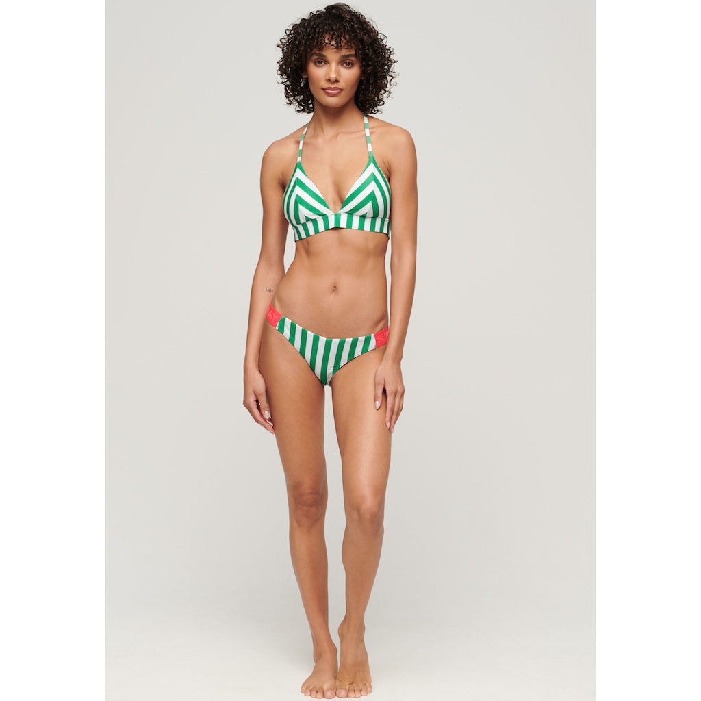 Superdry Bügel-Bikini-Top »STRIPE CHEEKY BIKINI BOTTOMS«, (Set, 2 St.)